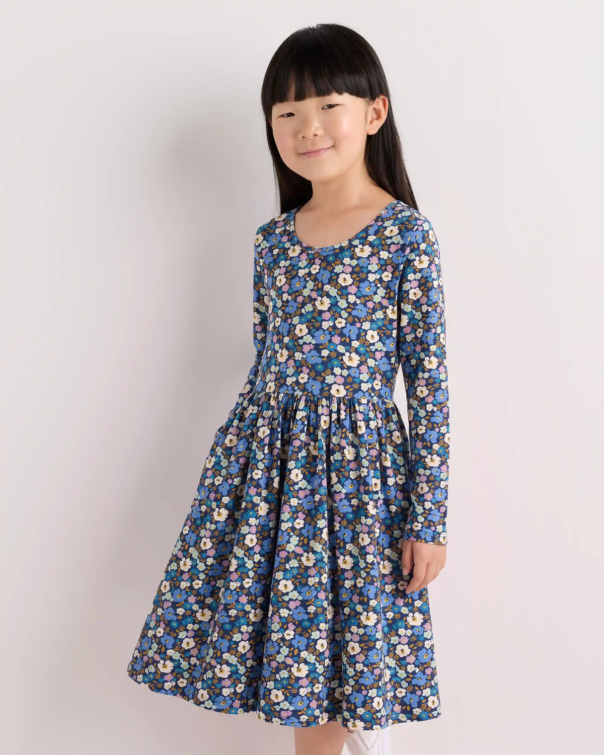 Organic Cotton Long Sleeve Skater Dress