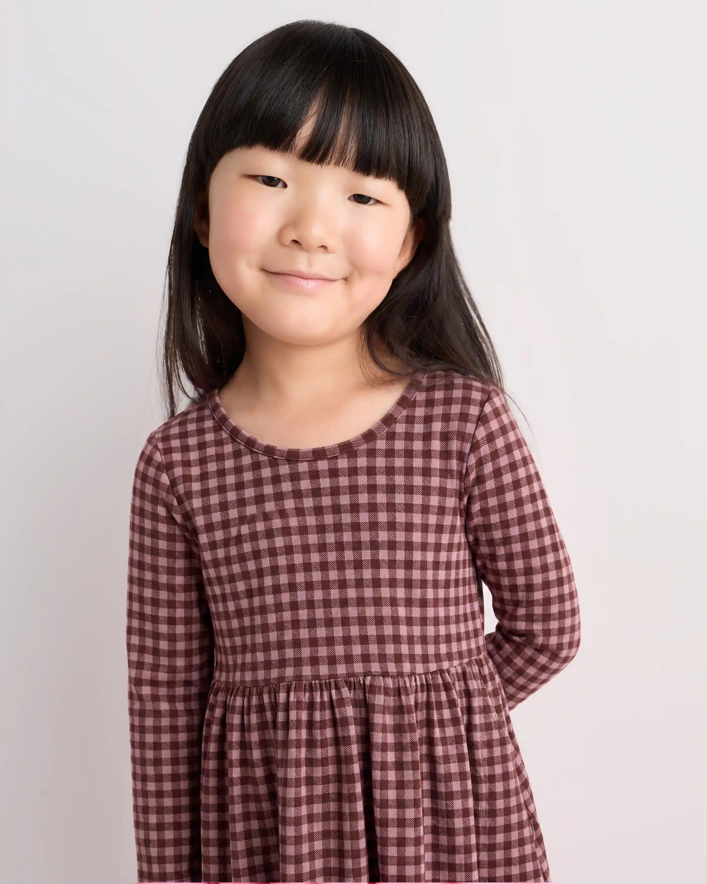 Organic Cotton Long Sleeve Skater Dress
