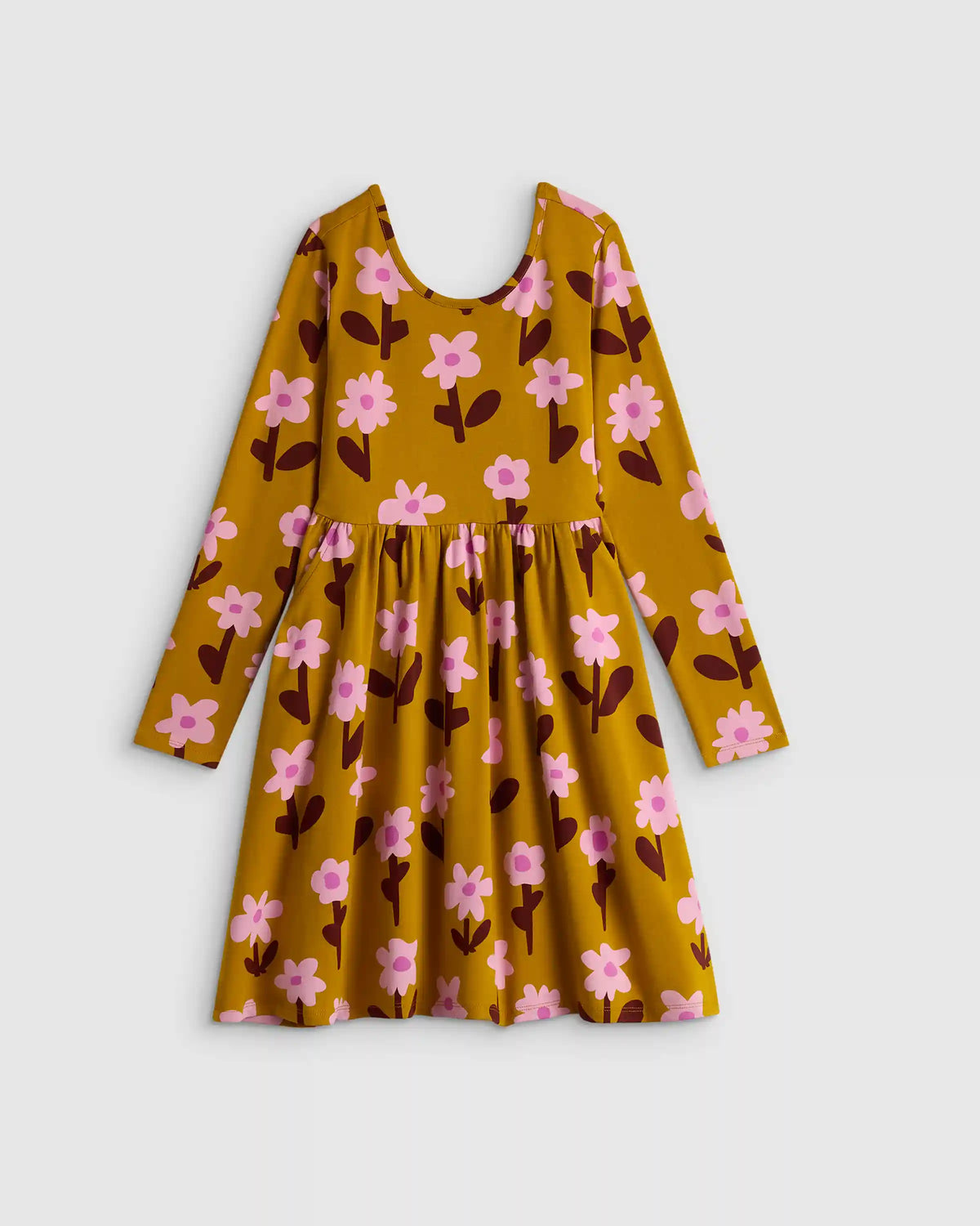 Organic Cotton Long Sleeve Skater Dress
