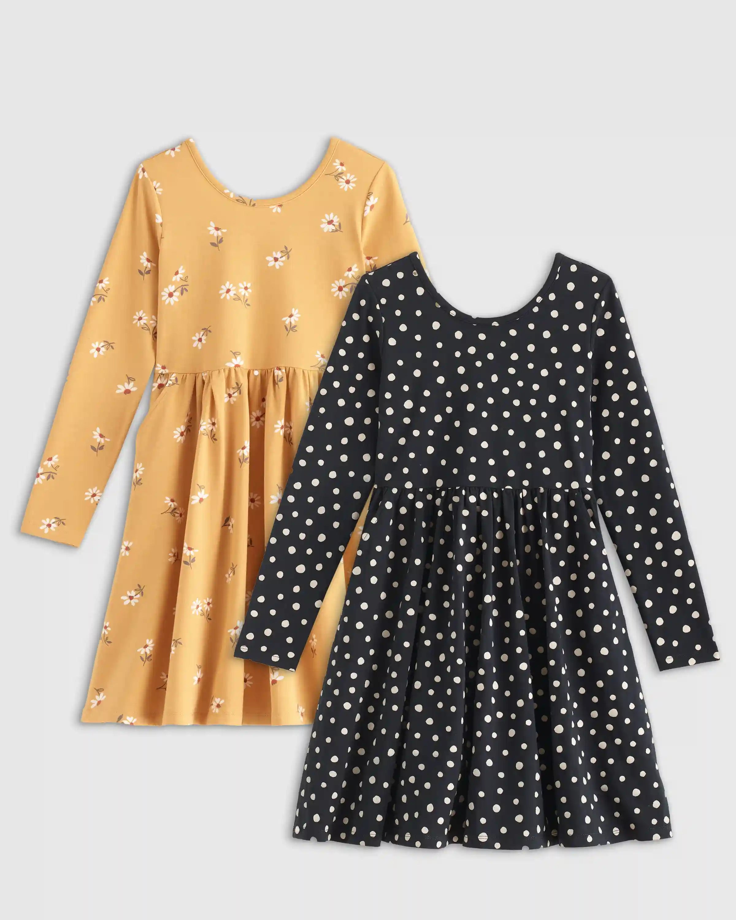 Organic Cotton Long Sleeve Skater Dress