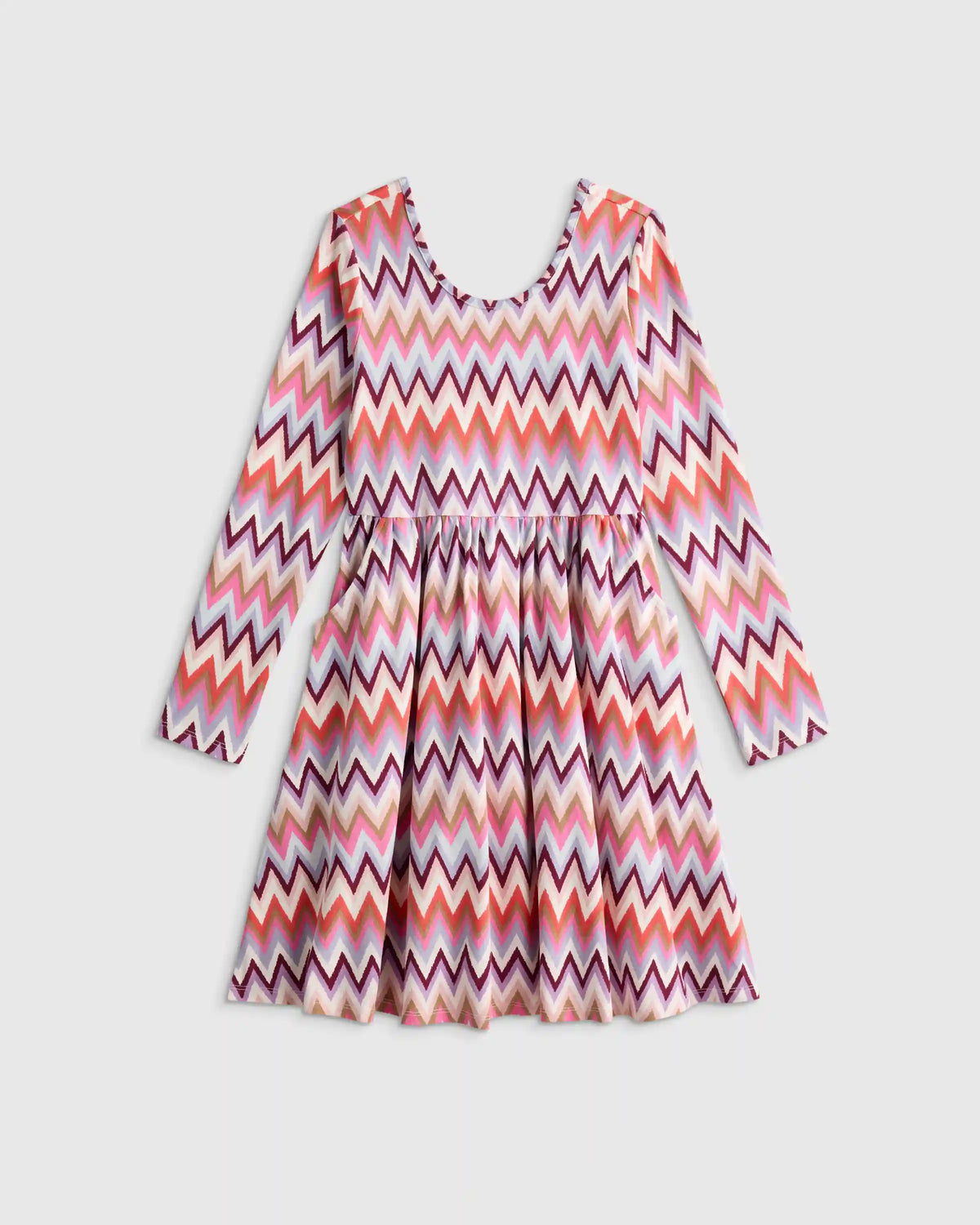 Organic Cotton Long Sleeve Skater Dress
