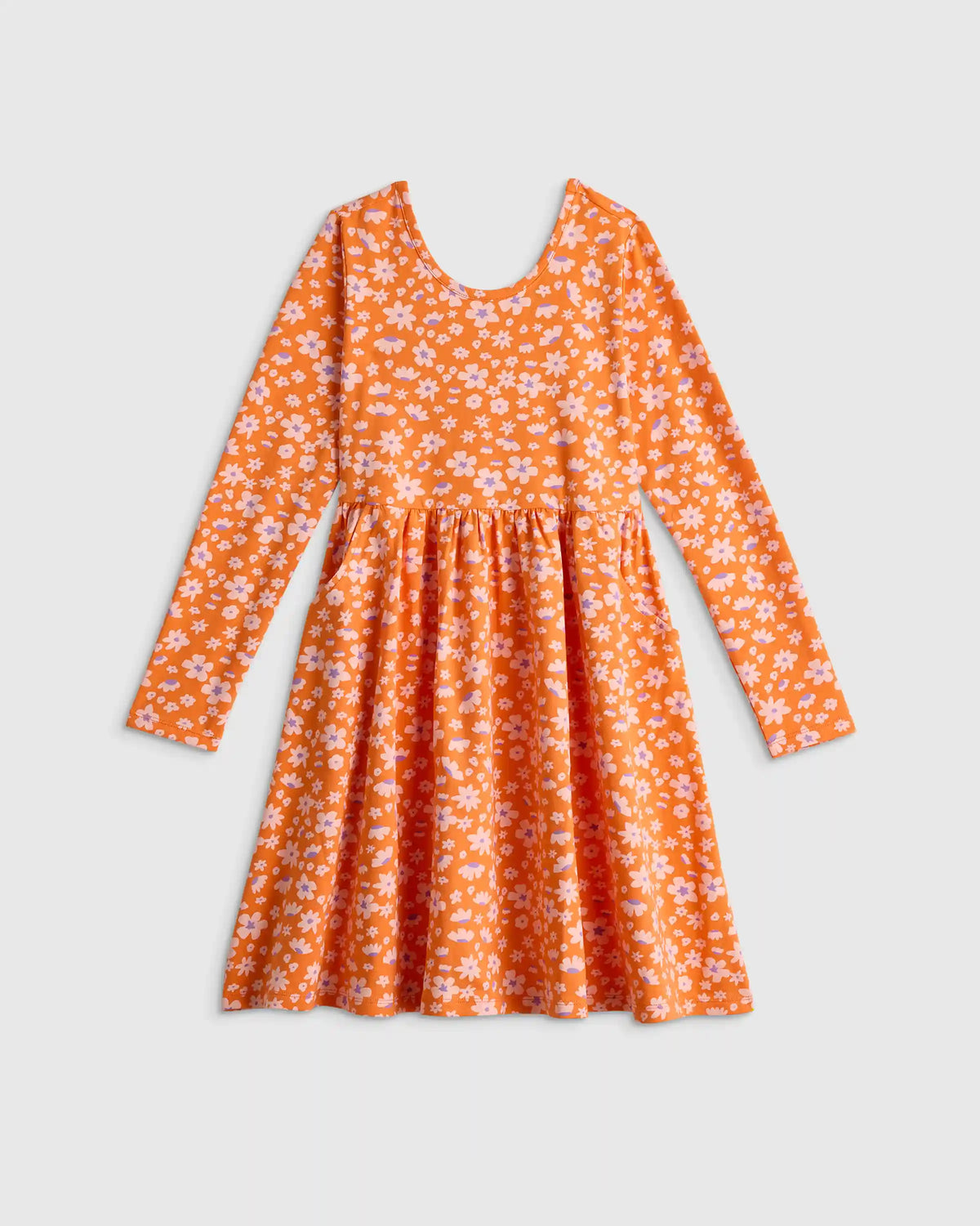 Organic Cotton Long Sleeve Skater Dress