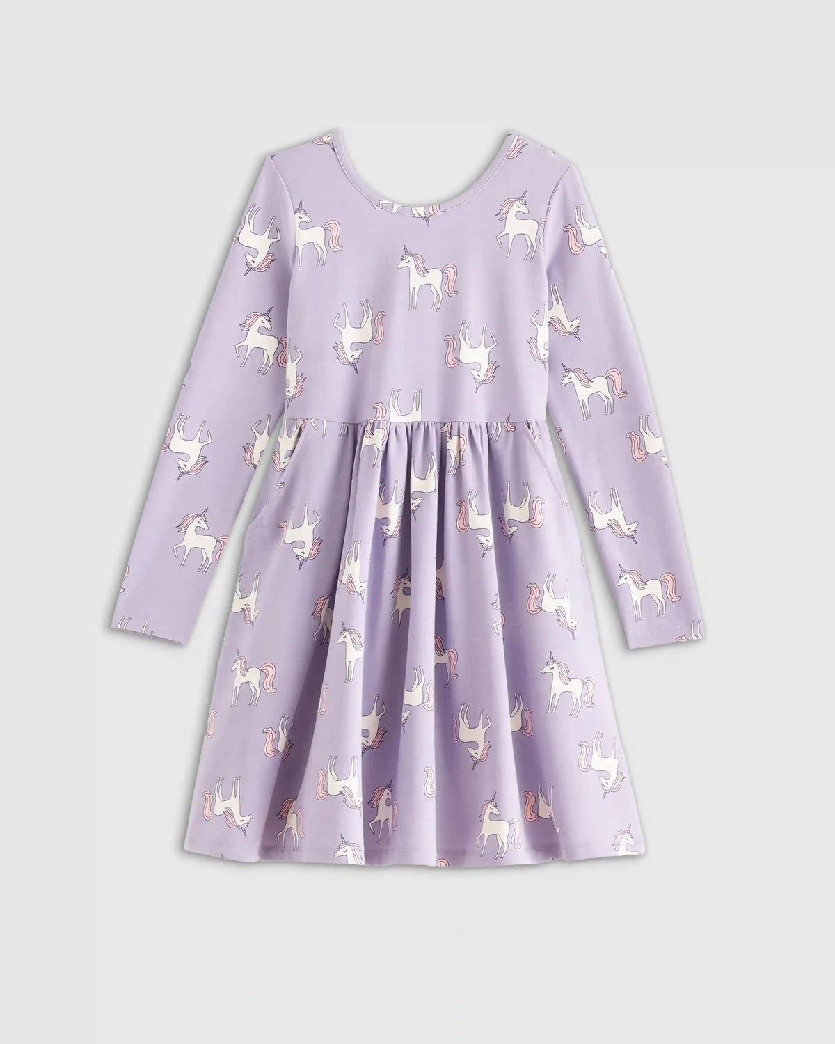Organic Cotton Long Sleeve Skater Dress