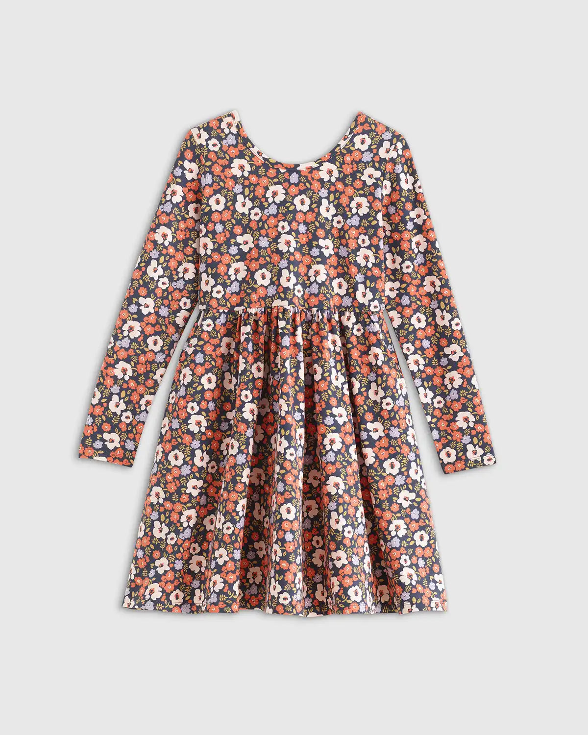 Organic Cotton Long Sleeve Skater Dress