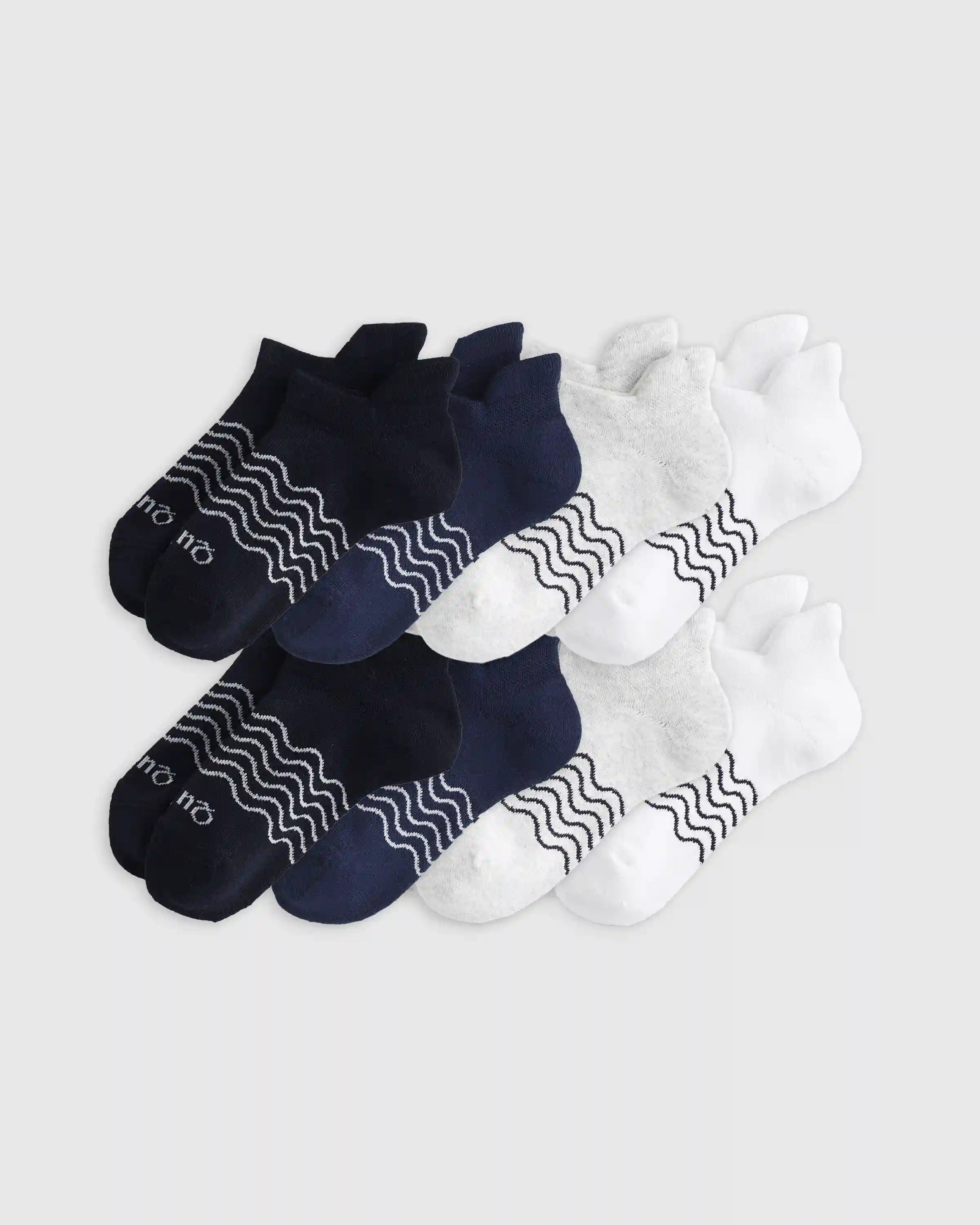 Kids Organic Cotton Ankle Socks 8-Pack