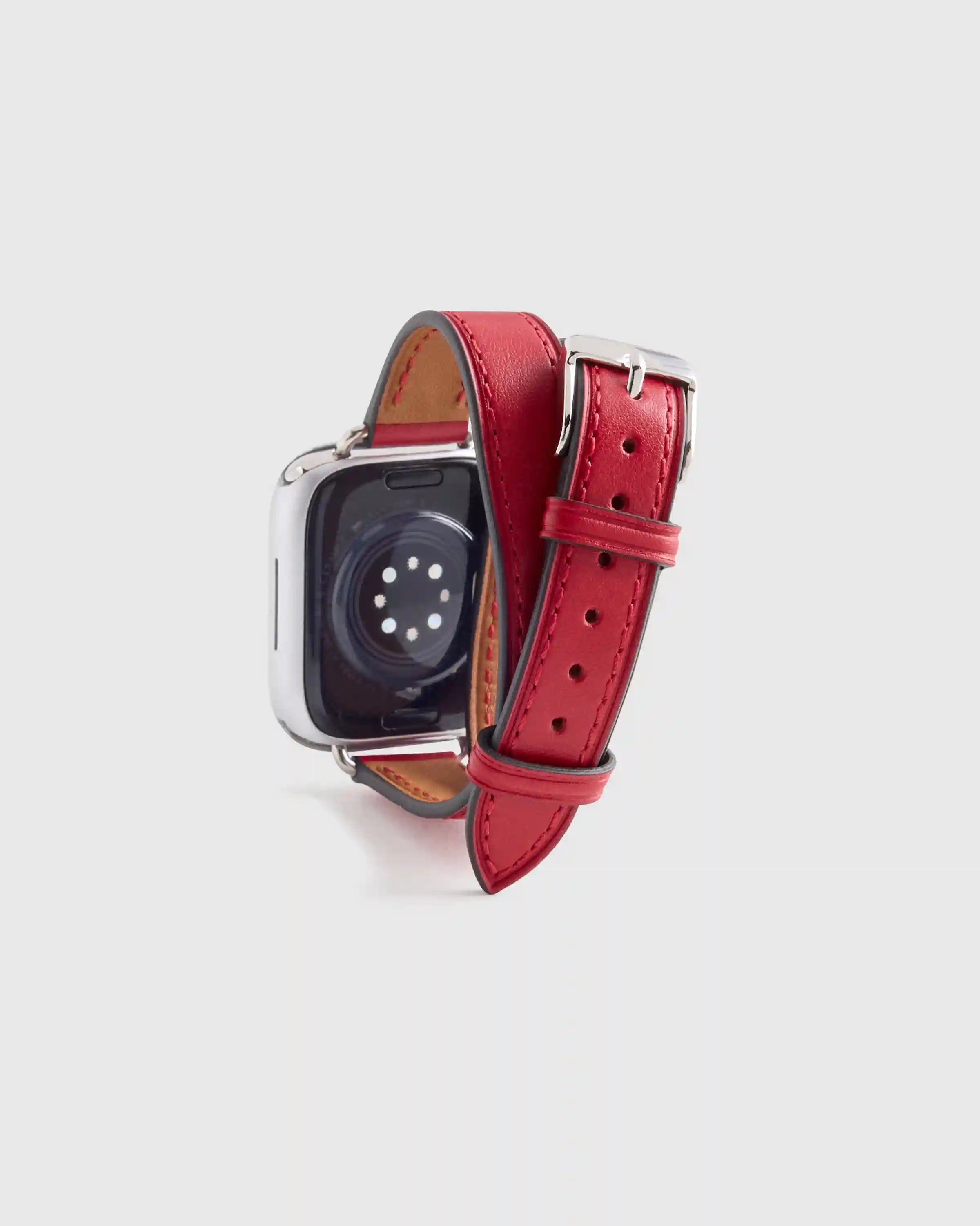 Leather Double Wrap Smartwatch Band