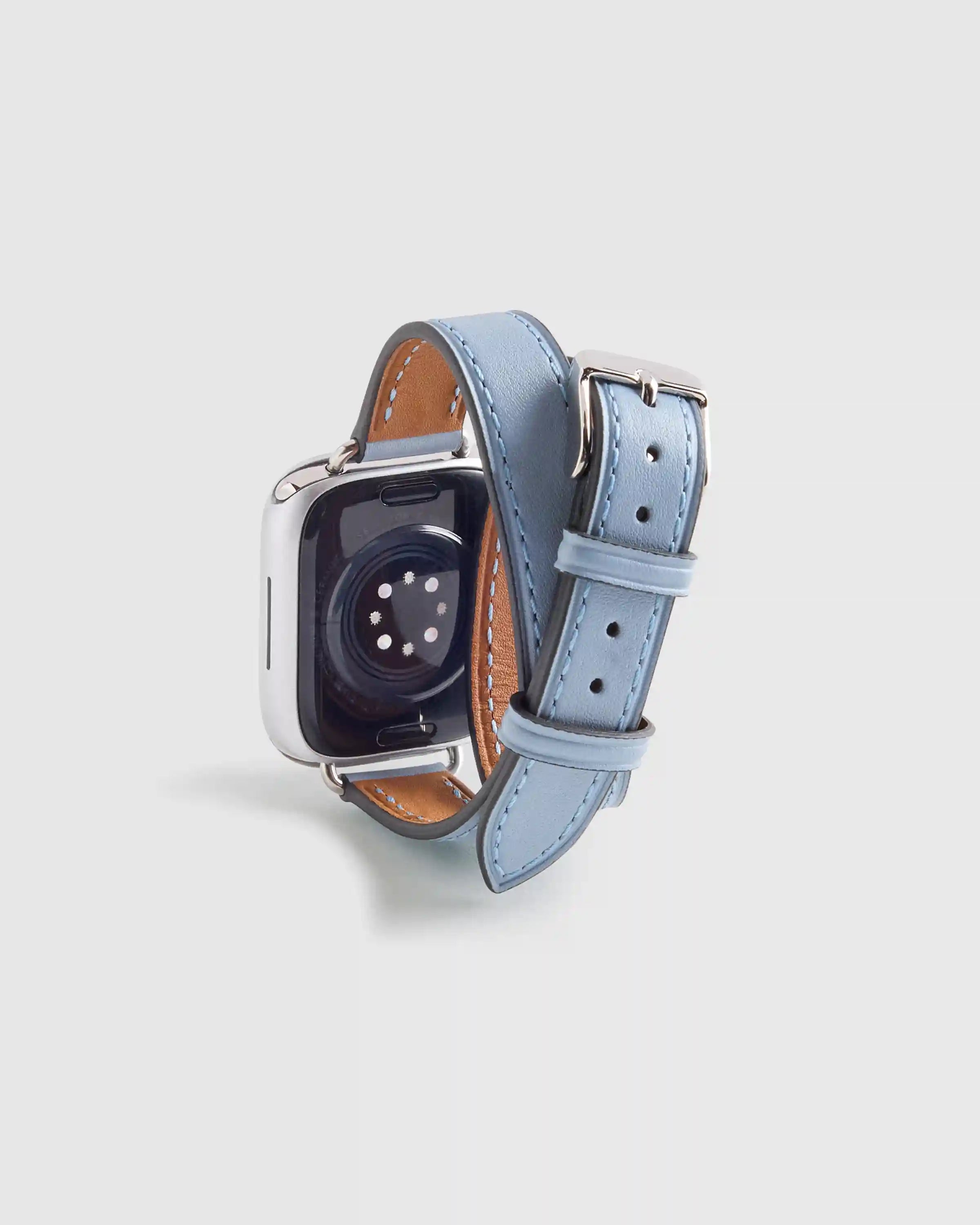 Leather Double Wrap Smartwatch Band