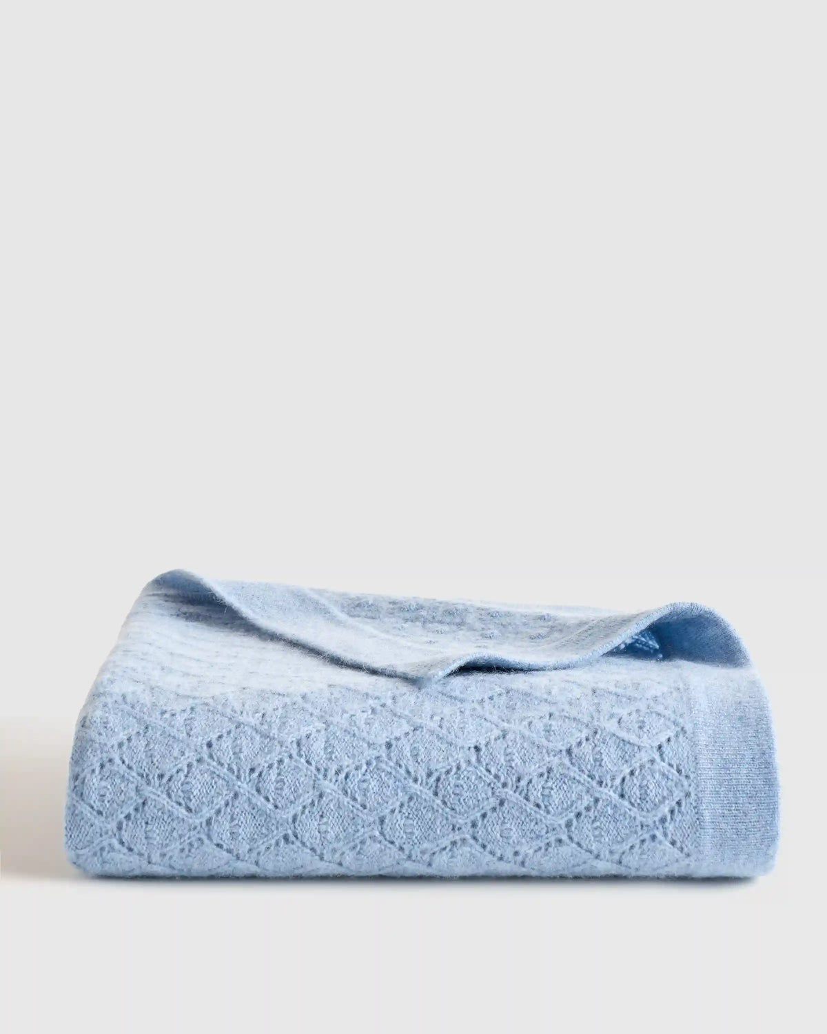 Mongolian Cashmere Pointelle Baby Blanket