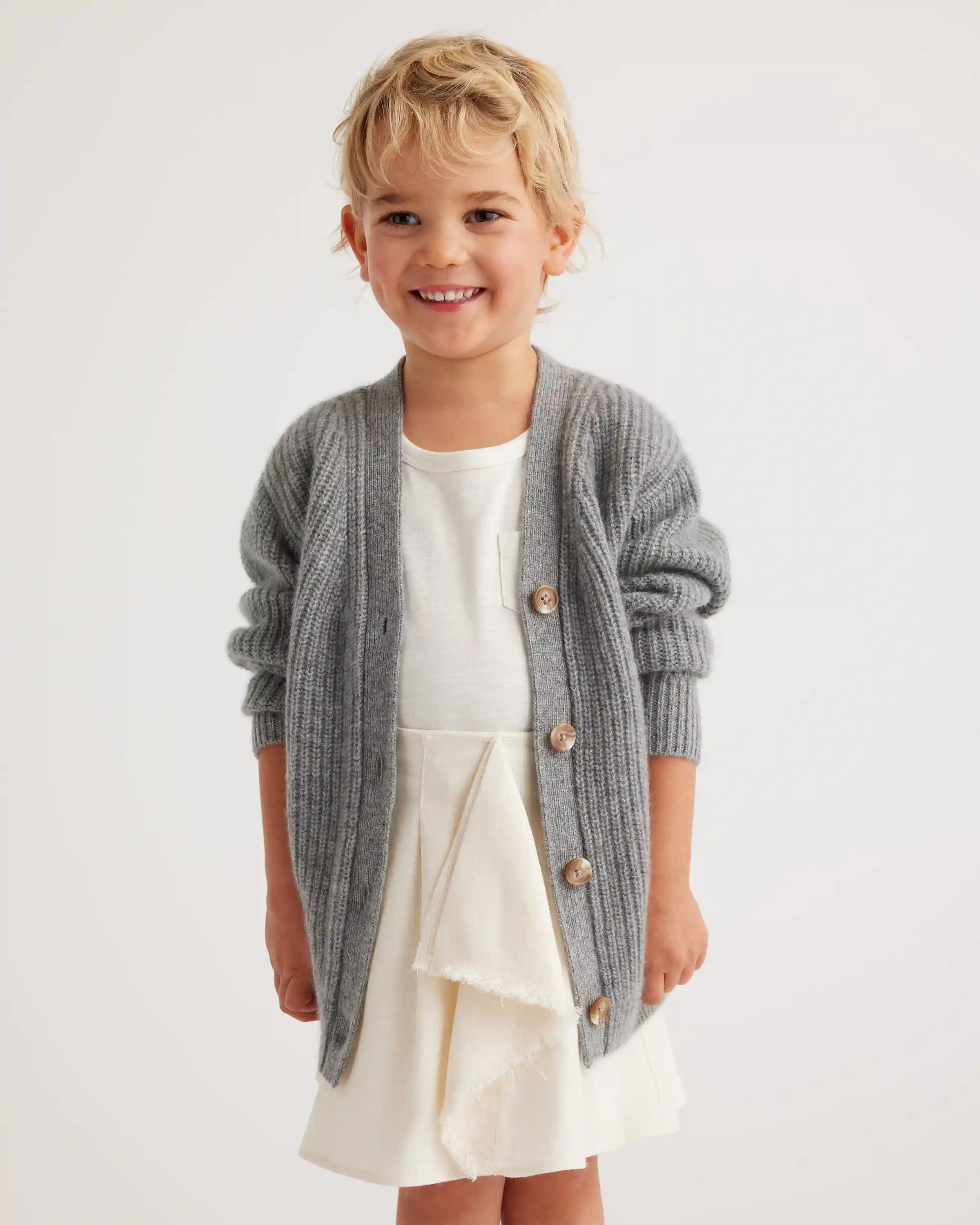 Washable Cashmere Oversized Fisherman Cardigan
