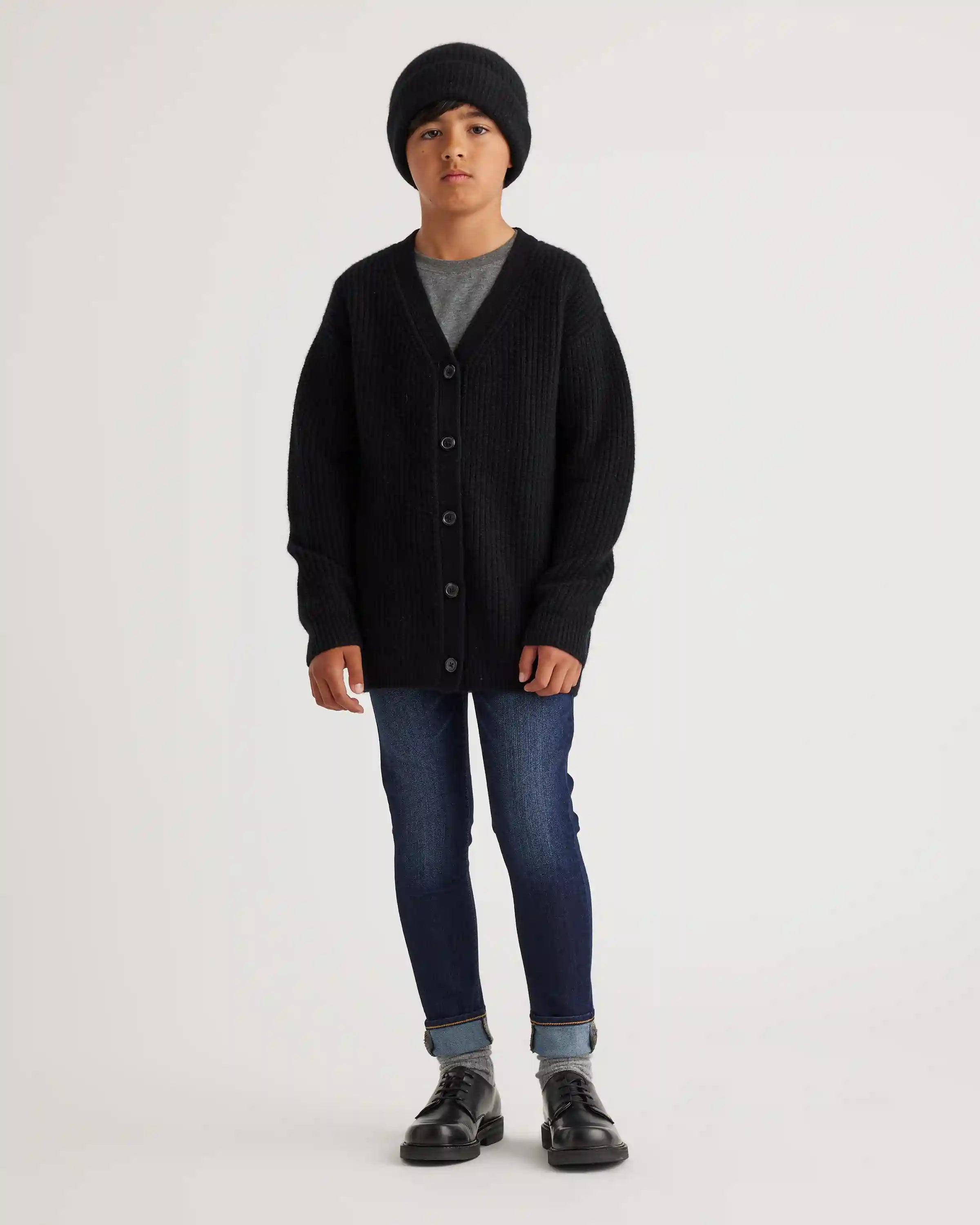 Washable Cashmere Oversized Fisherman Cardigan