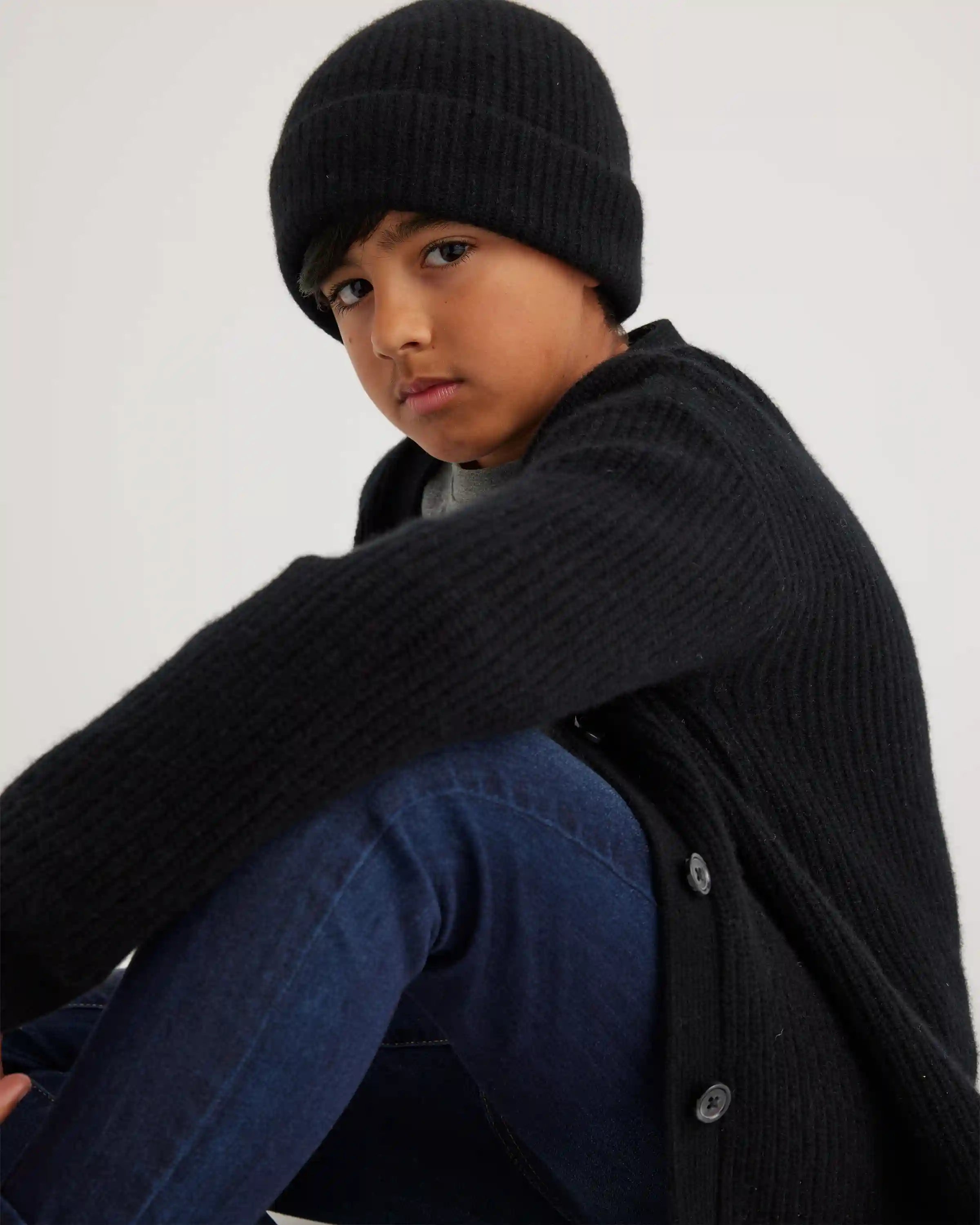 Washable Cashmere Oversized Fisherman Cardigan