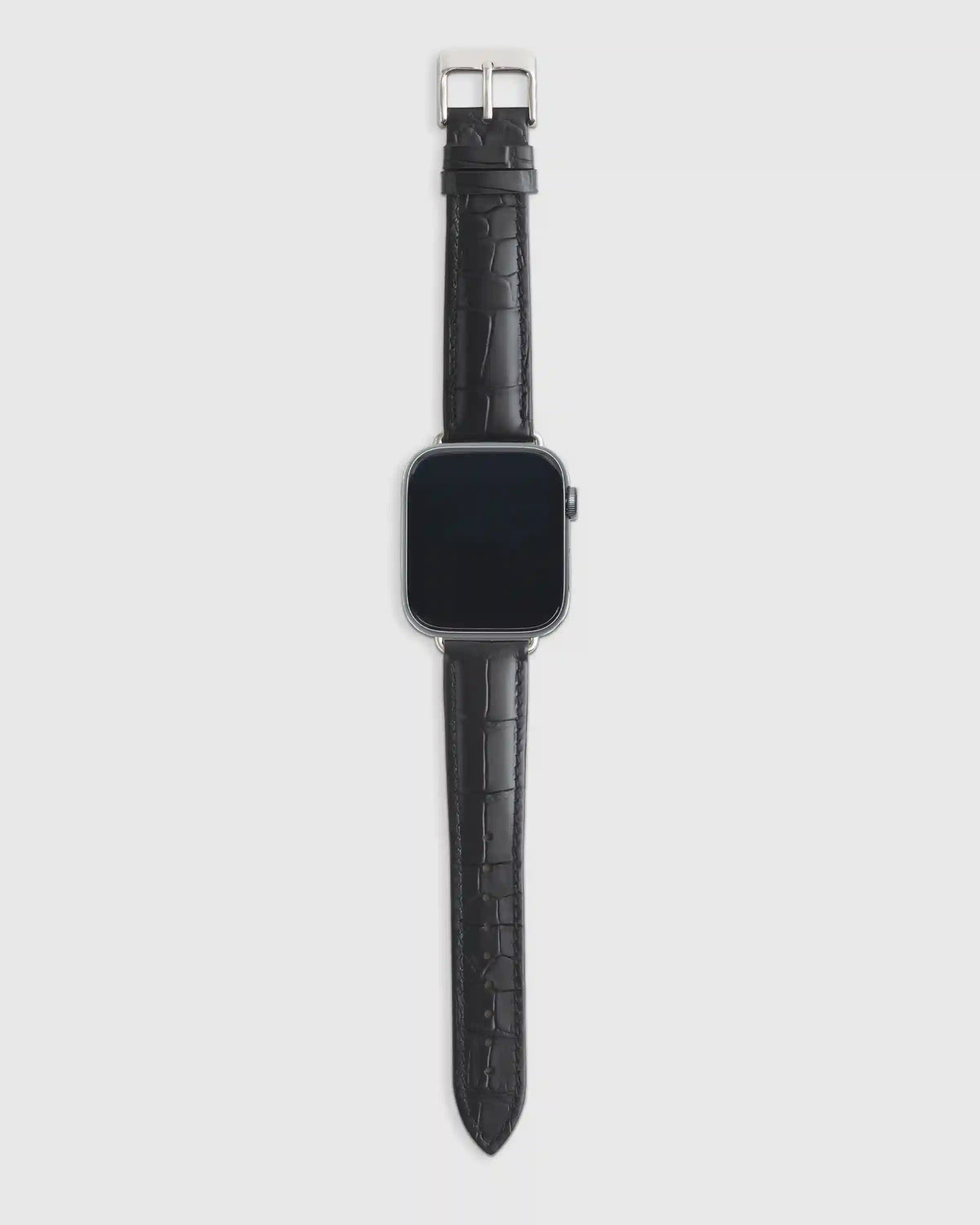 Croc-Embossed Leather Apple Watch Band