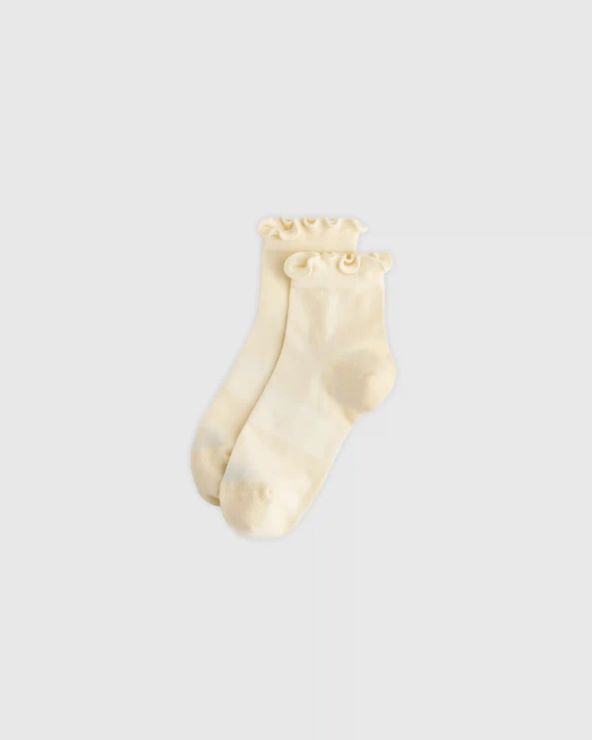 Everyday Lightweight Cotton Ruffle Quarter Crew Sock (4-pack)