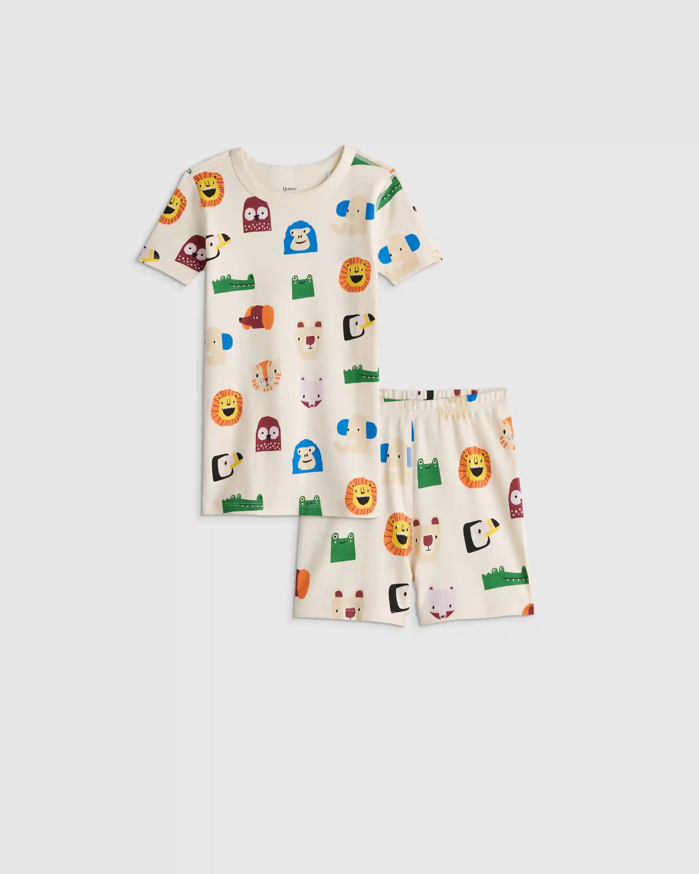100% Organic Cotton Short Sleeve and Shorts Pajama Set