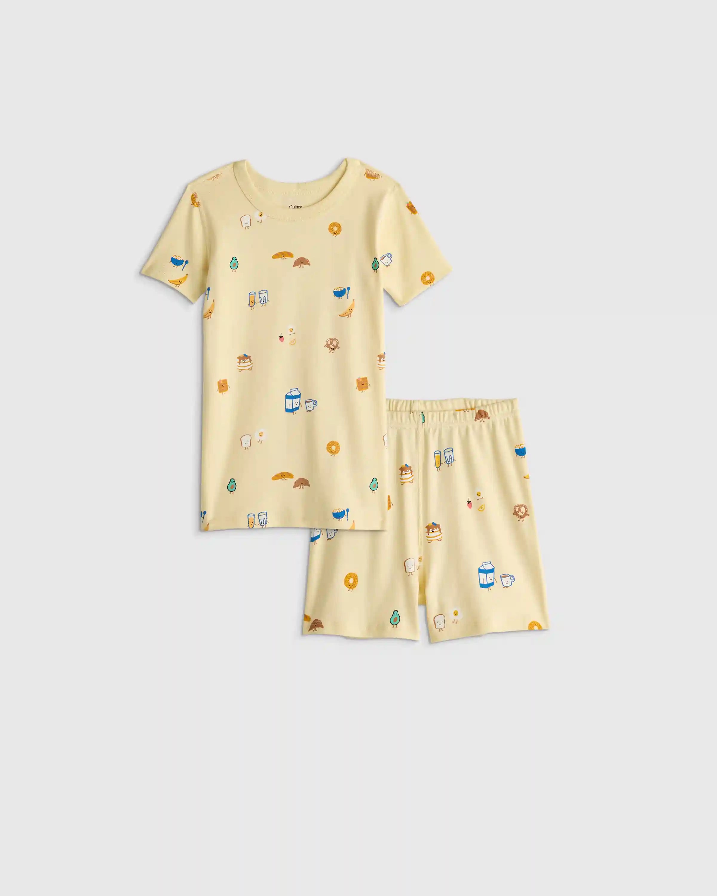 100% Organic Cotton Short Sleeve and Shorts Pajama Set