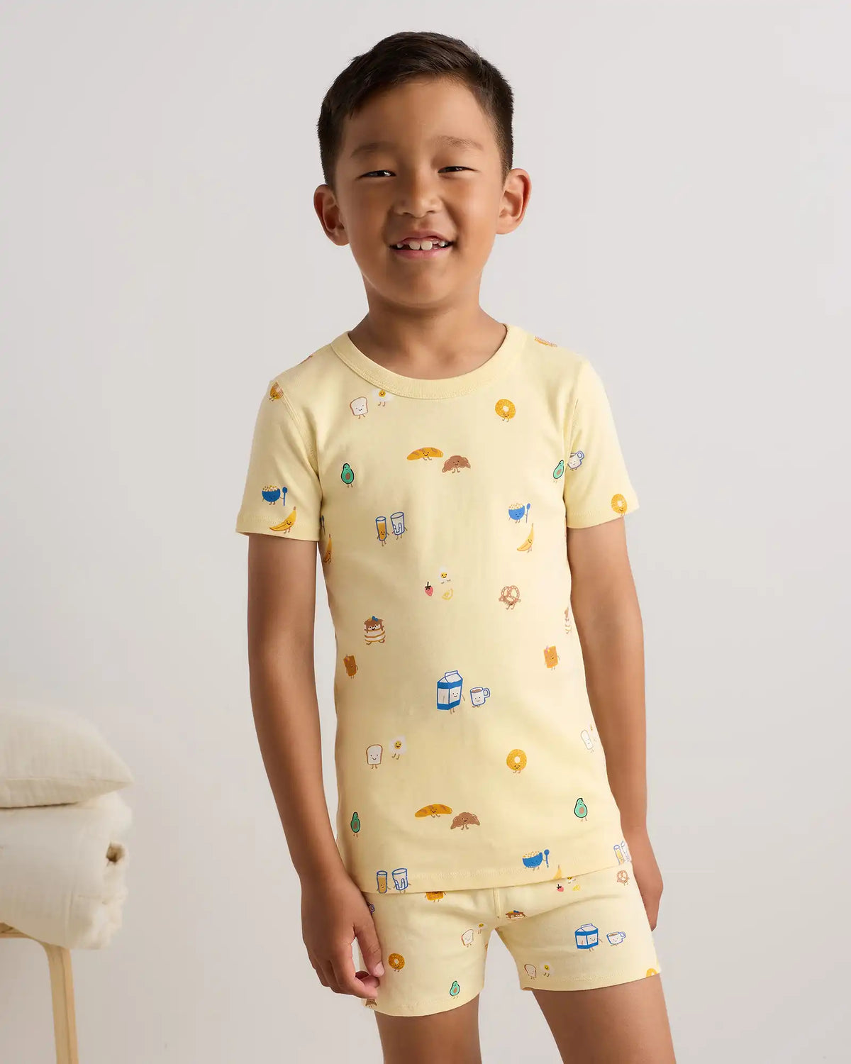100% Organic Cotton Short Sleeve and Shorts Pajama Set