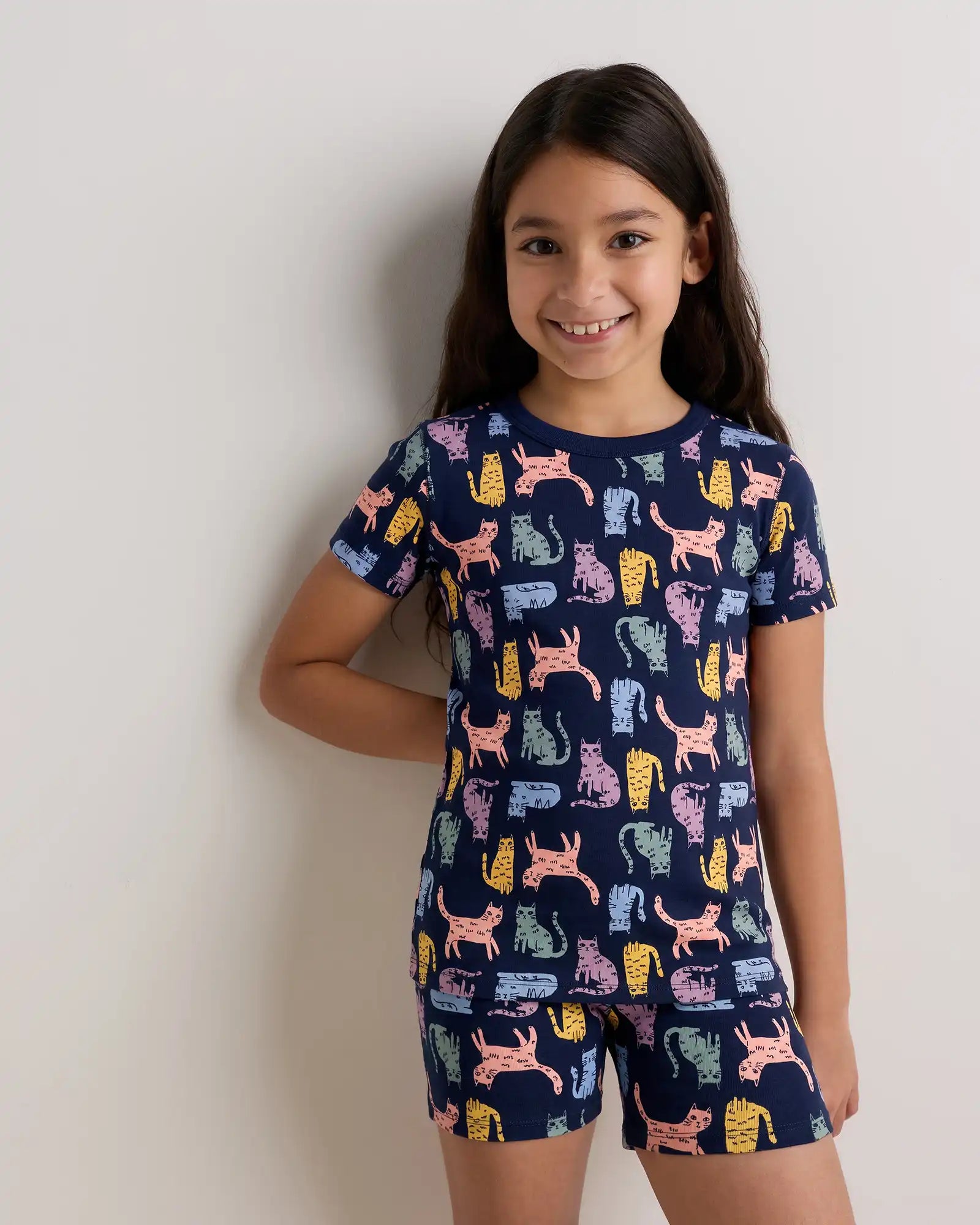 100% Organic Cotton Short Sleeve and Shorts Pajama Set