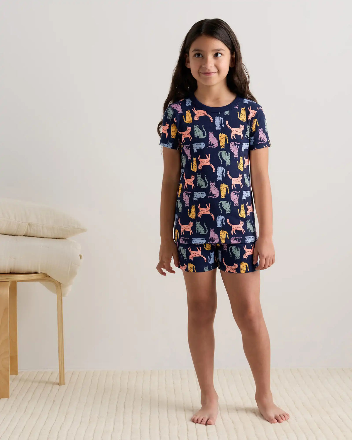 100% Organic Cotton Short Sleeve and Shorts Pajama Set