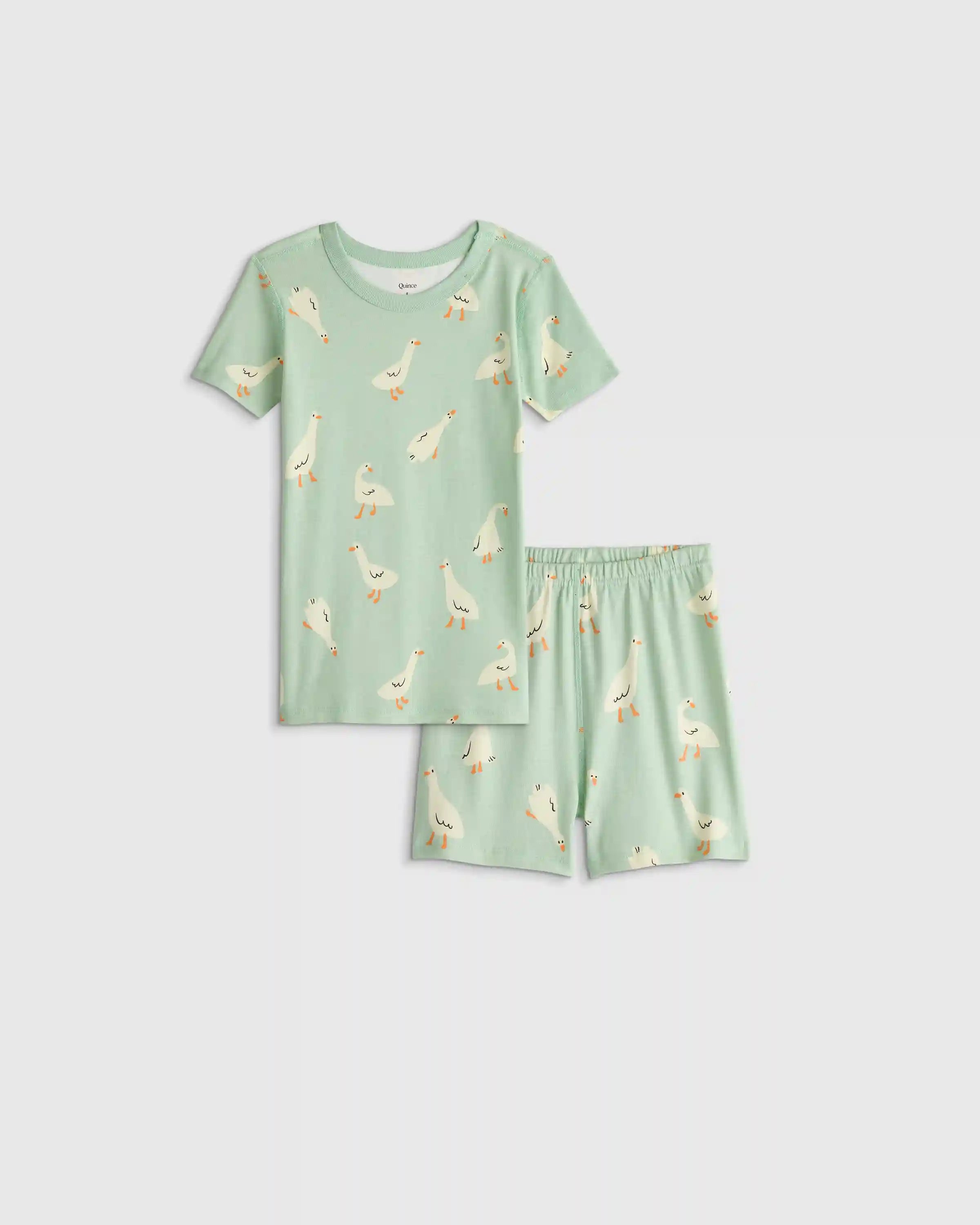 100% Organic Cotton Short Sleeve and Shorts Pajama Set