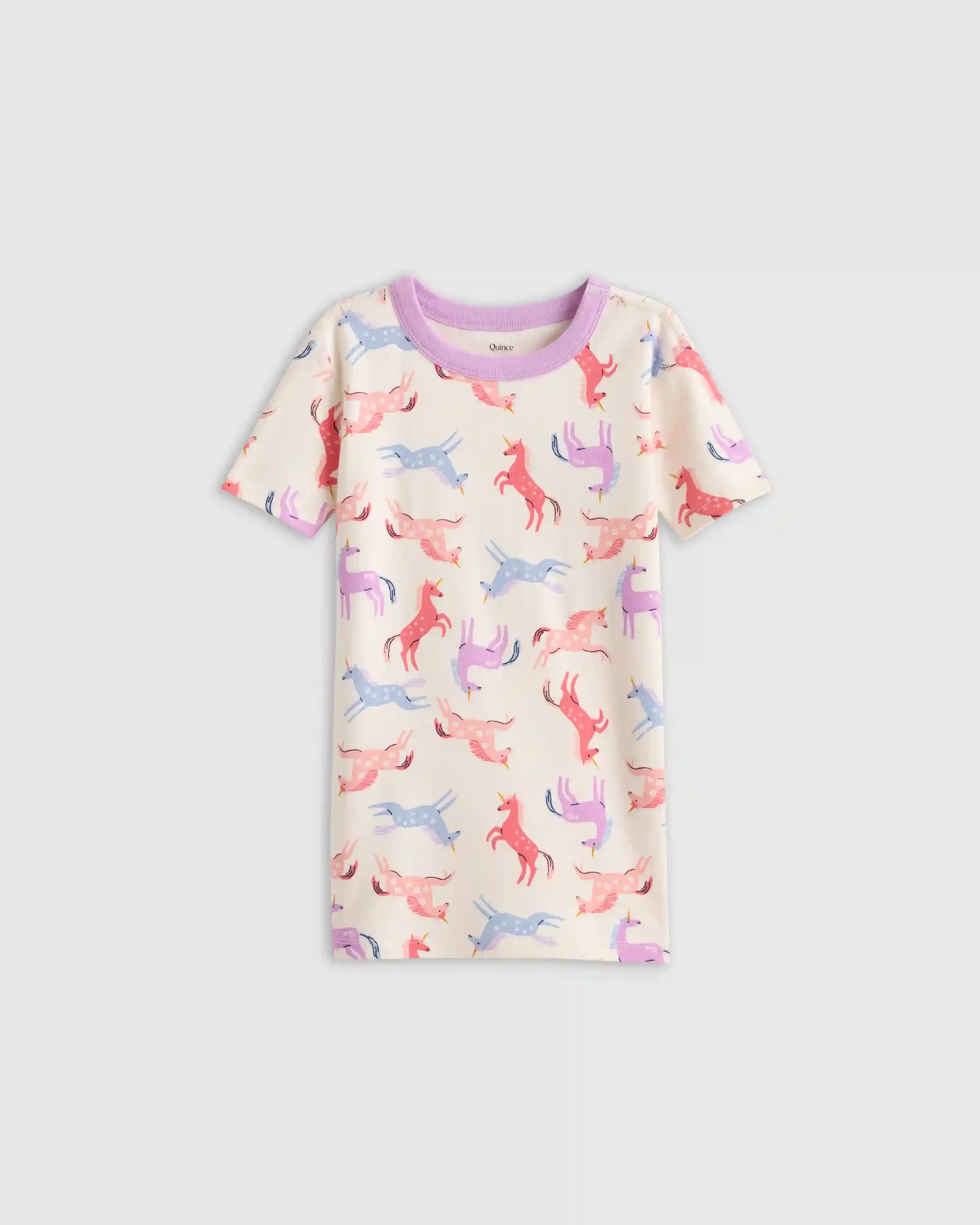 100% Organic Cotton Short Sleeve and Shorts Pajama Set