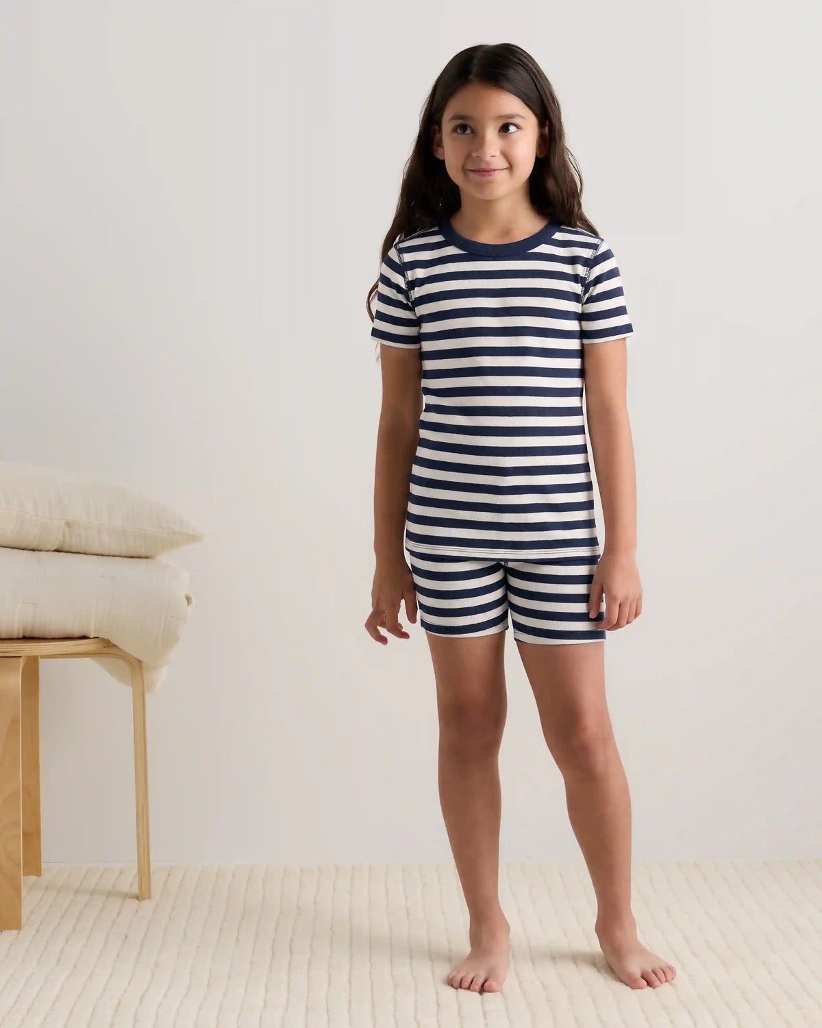 100% Organic Cotton Short Sleeve and Shorts Pajama Set