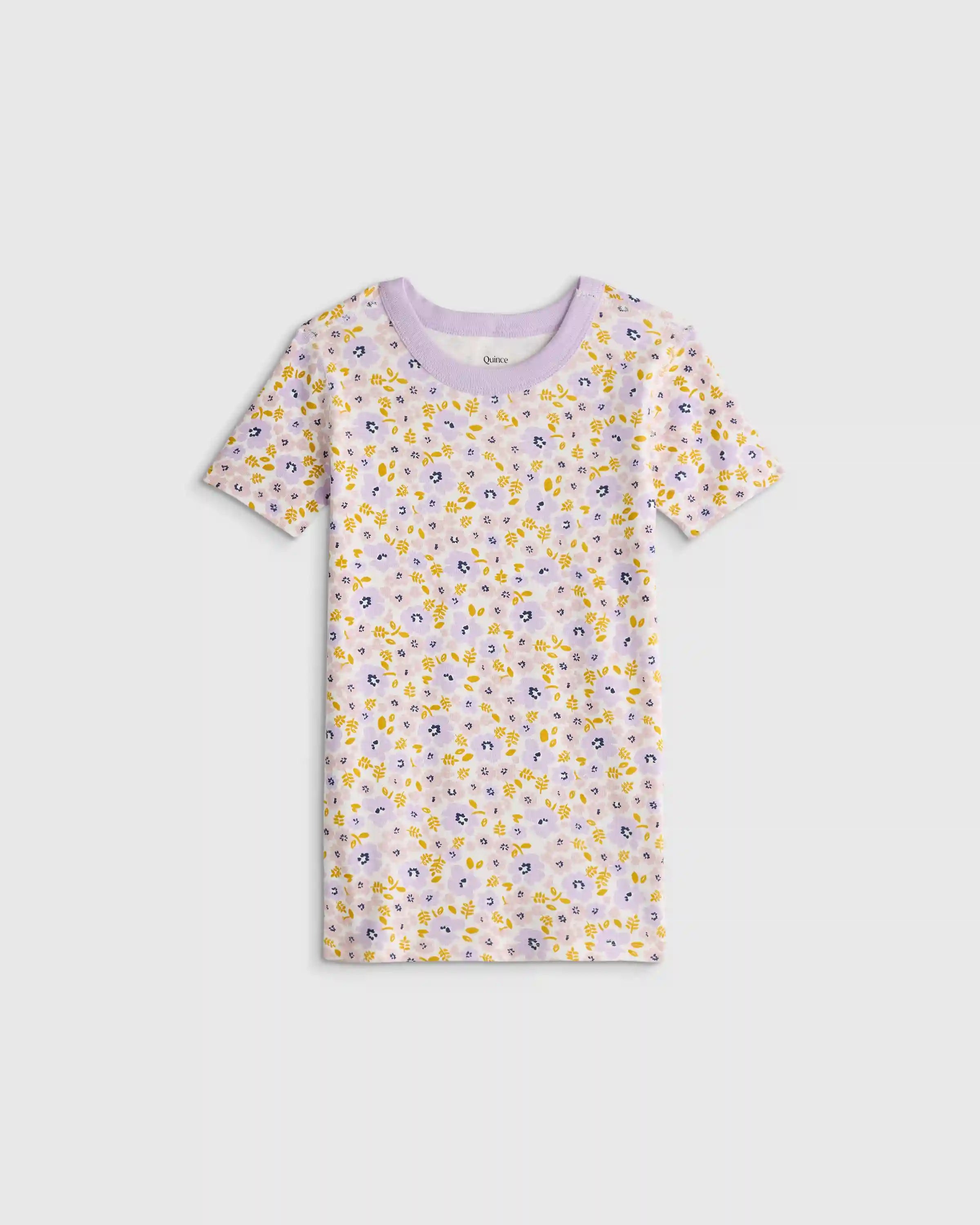 100% Organic Cotton Short Sleeve and Shorts Pajama Set