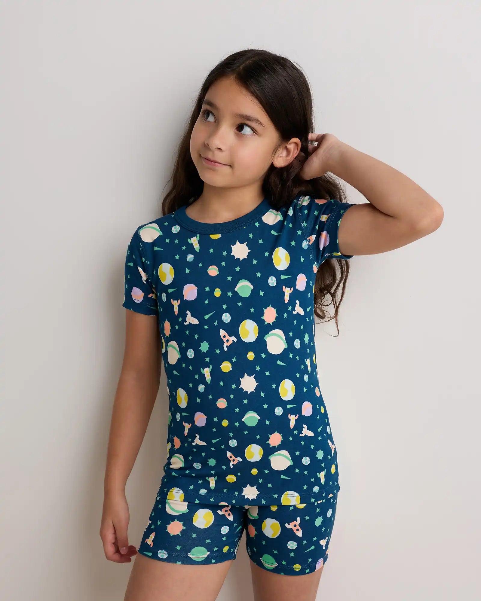 100% Organic Cotton Short Sleeve and Shorts Pajama Set