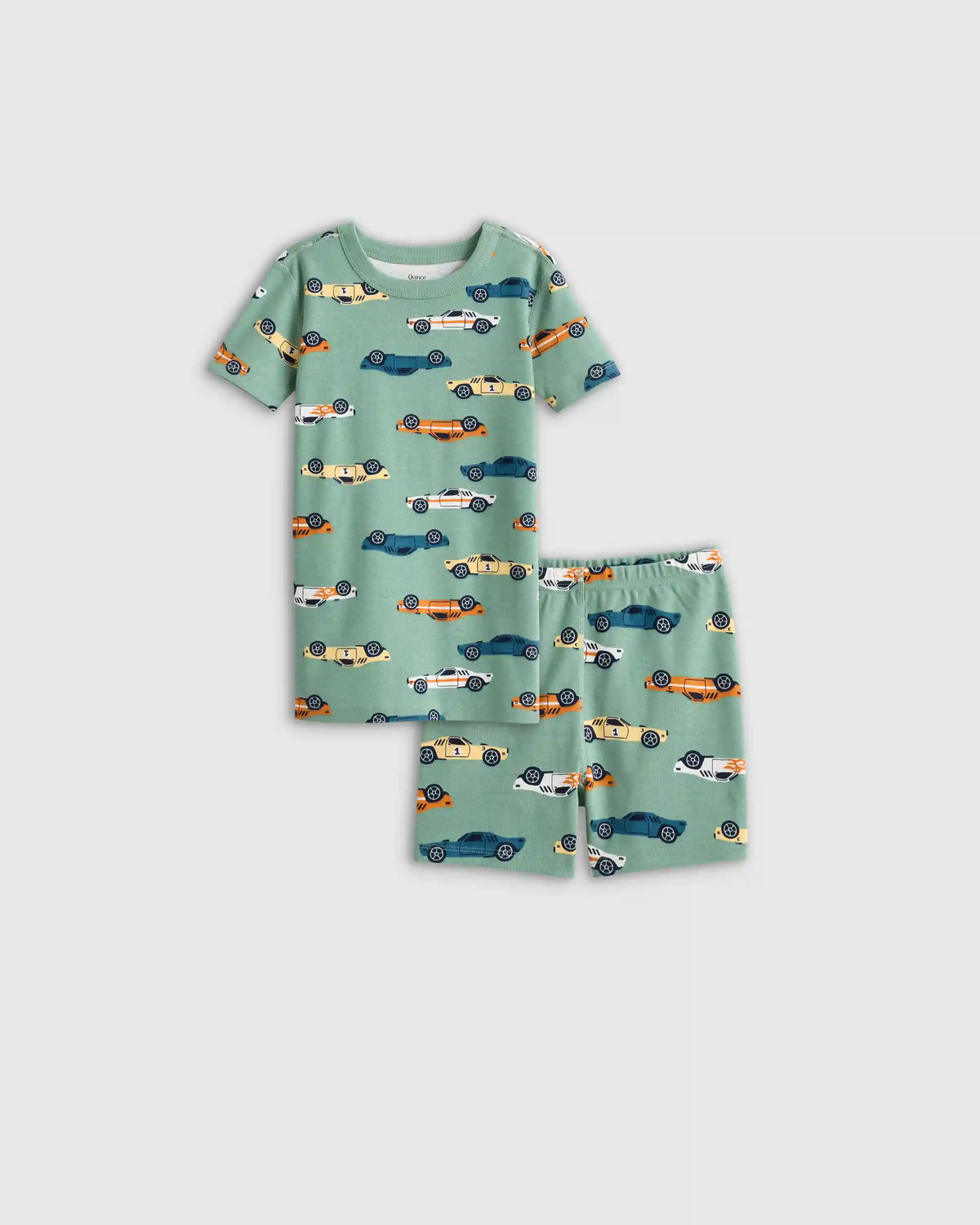 100% Organic Cotton Short Sleeve and Shorts Pajama Set