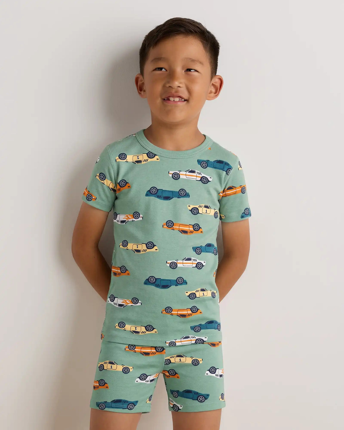 100% Organic Cotton Short Sleeve and Shorts Pajama Set