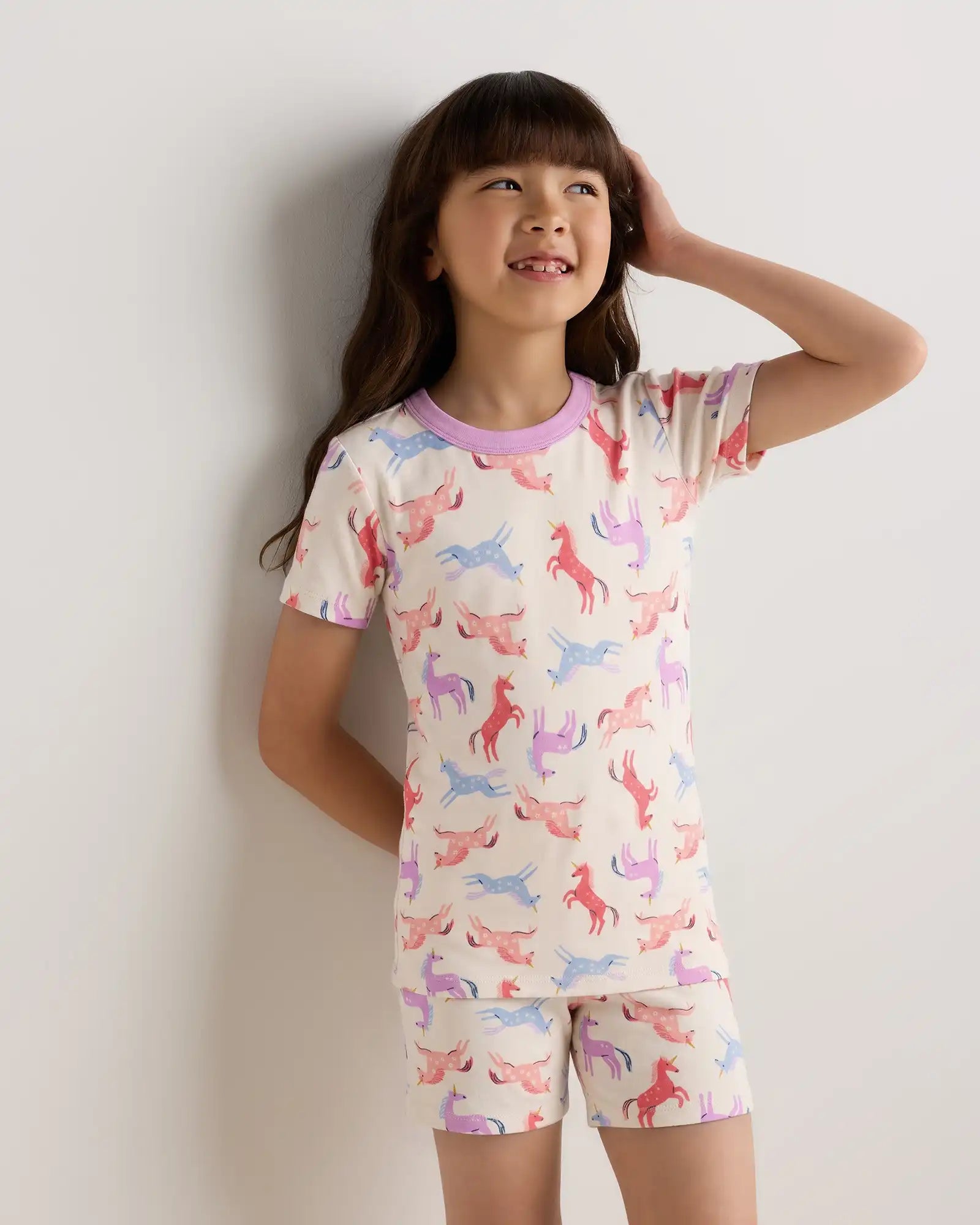 100% Organic Cotton Short Sleeve and Shorts Pajama Set