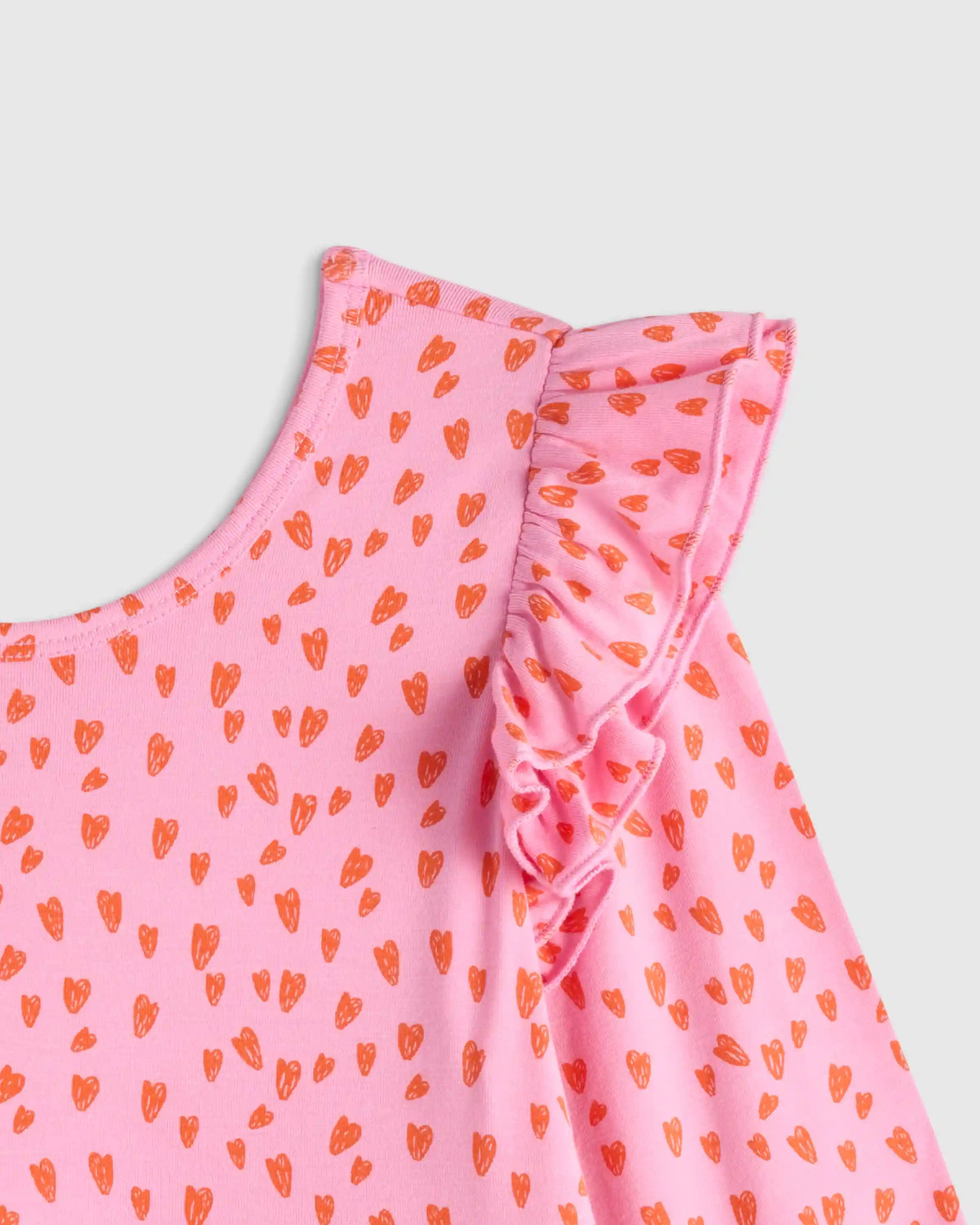 Bamboo Long Sleeve Flutter Twirl Dress