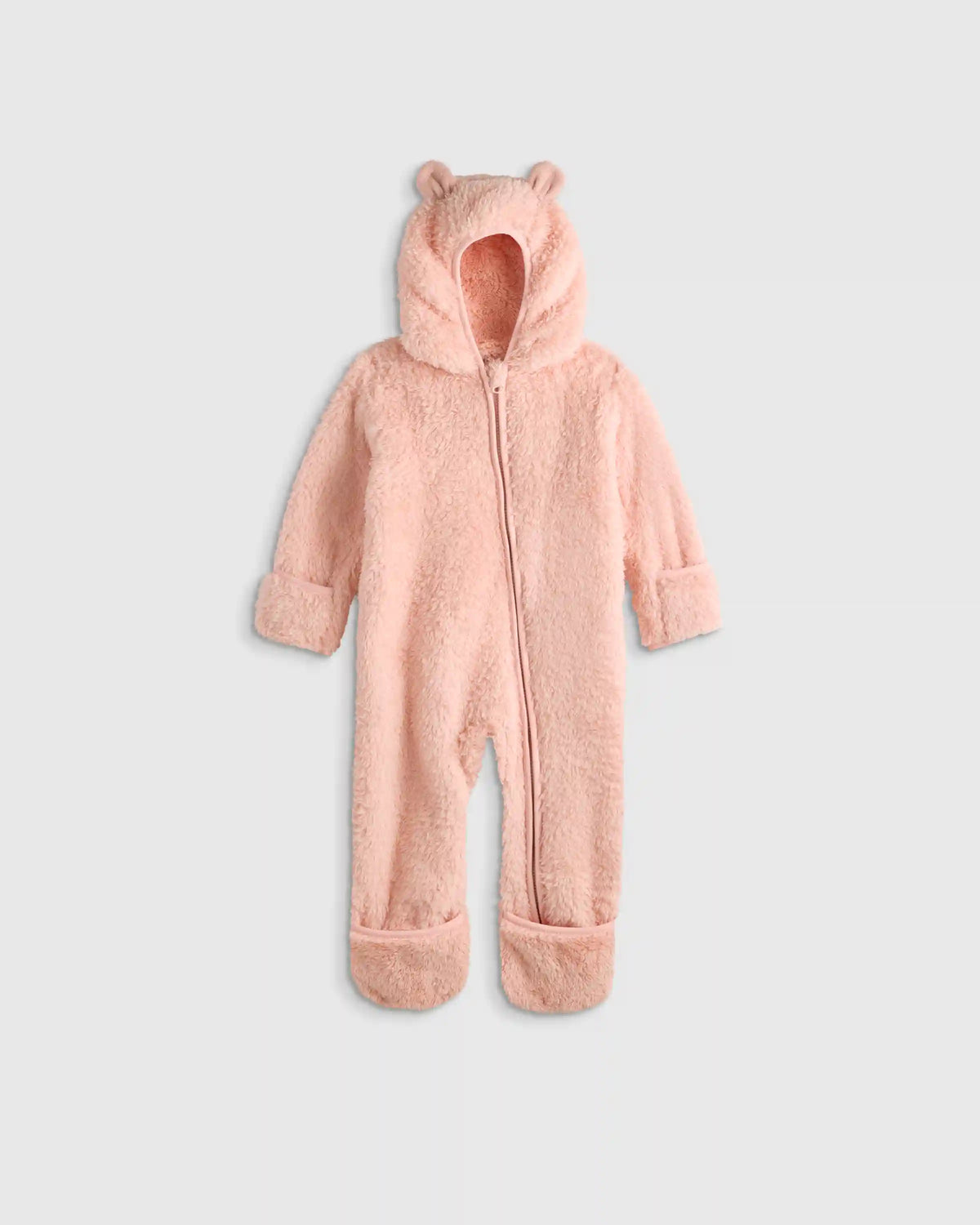 Recycled Sherpa Fleece Baby Bear Bunting