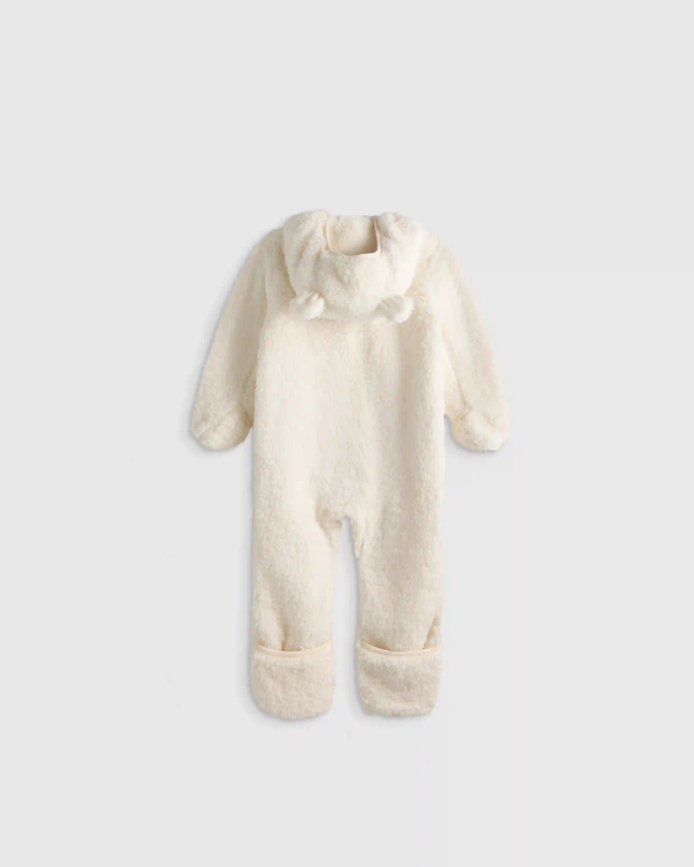 Recycled Sherpa Fleece Baby Bear Bunting