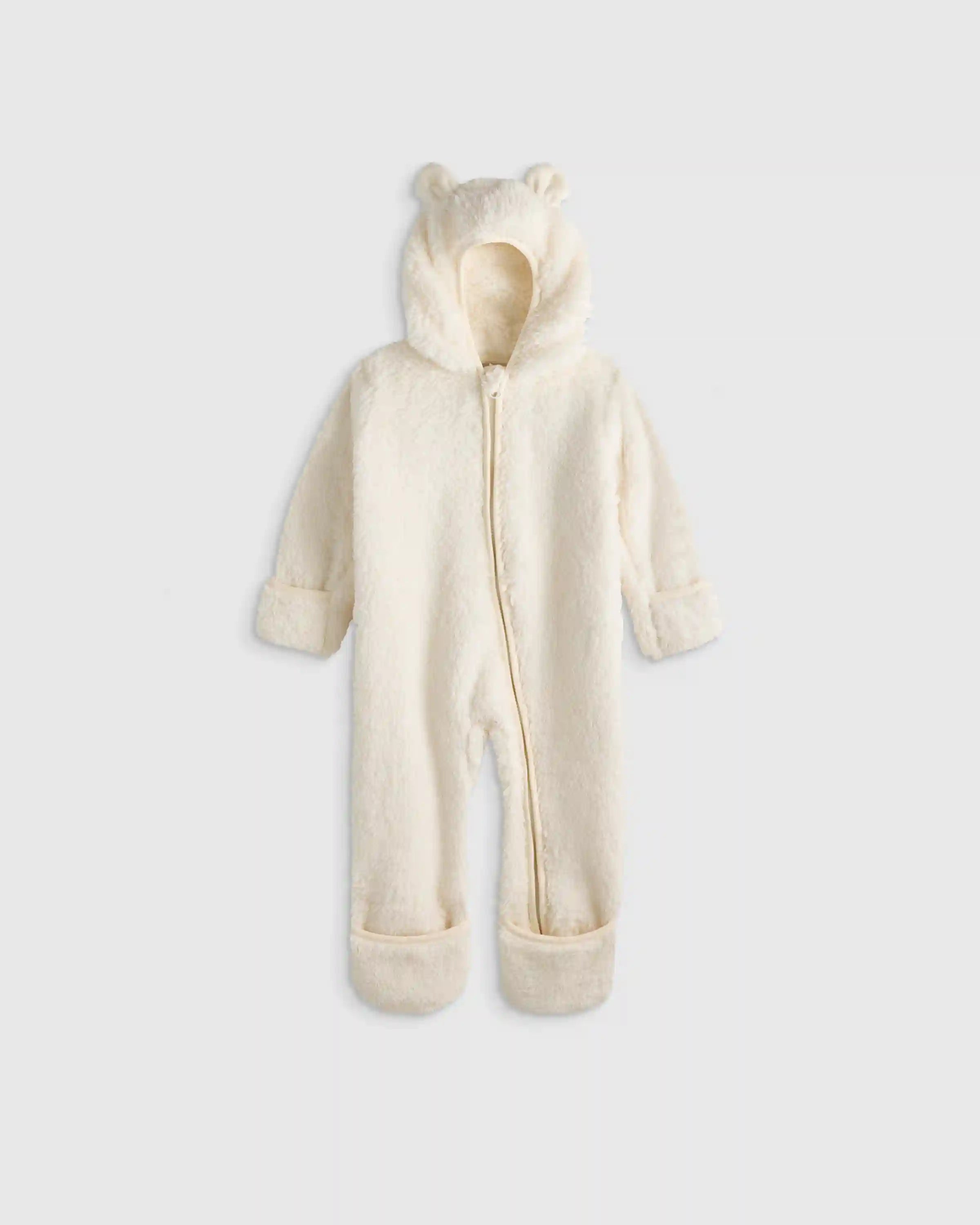 Recycled Sherpa Fleece Baby Bear Bunting