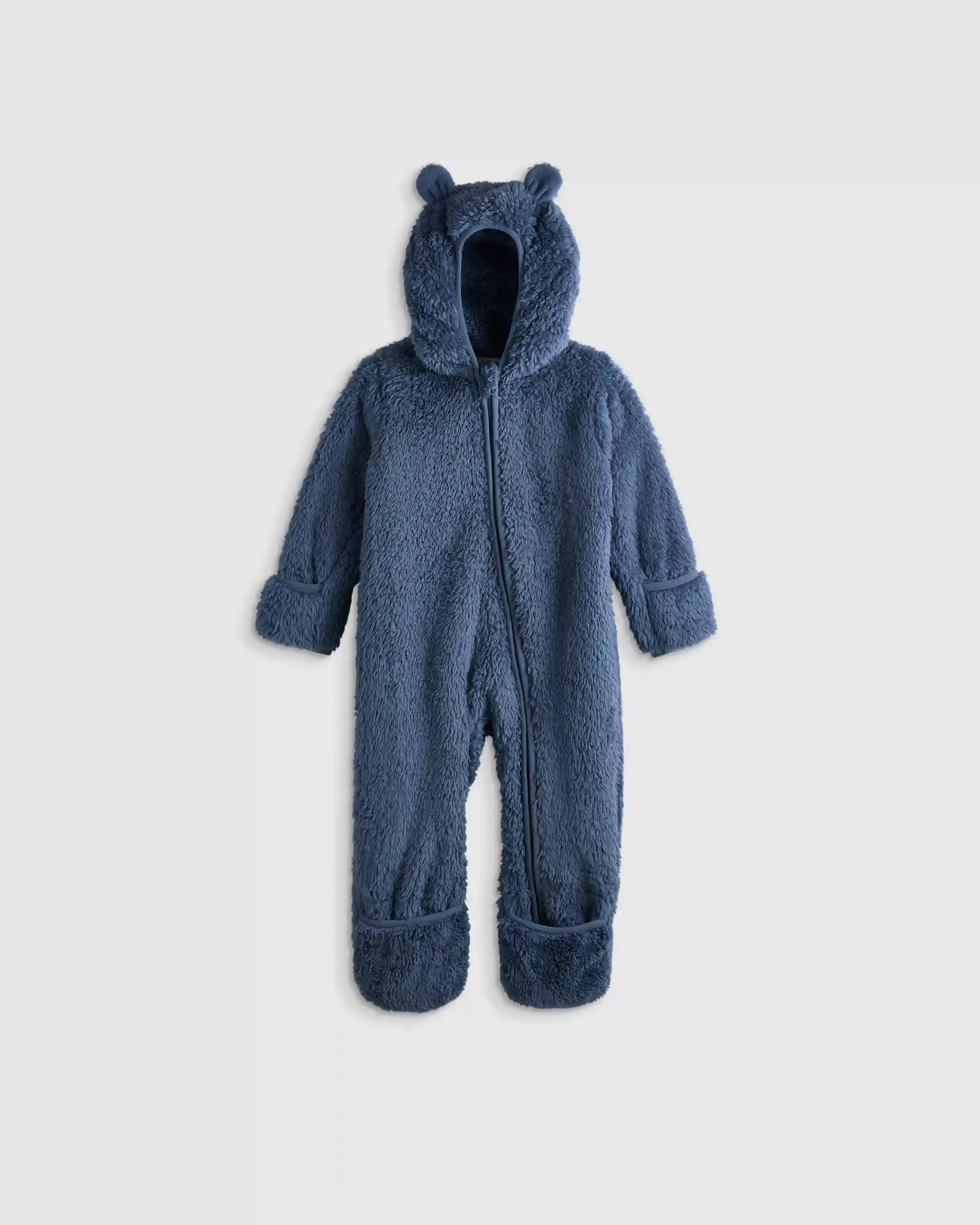 Recycled Sherpa Fleece Baby Bear Bunting