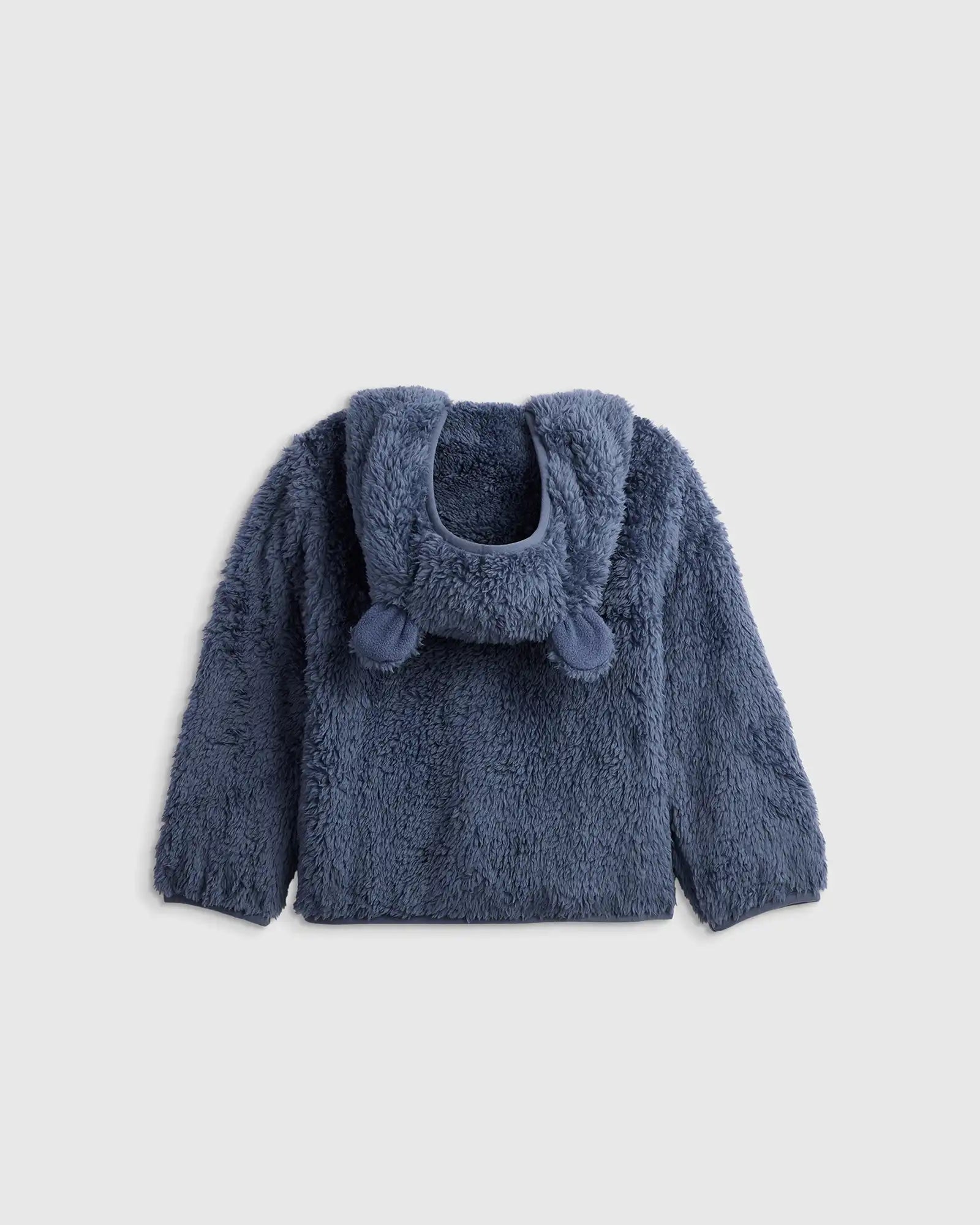 Recycled Sherpa Fleece Bear Hood Jacket