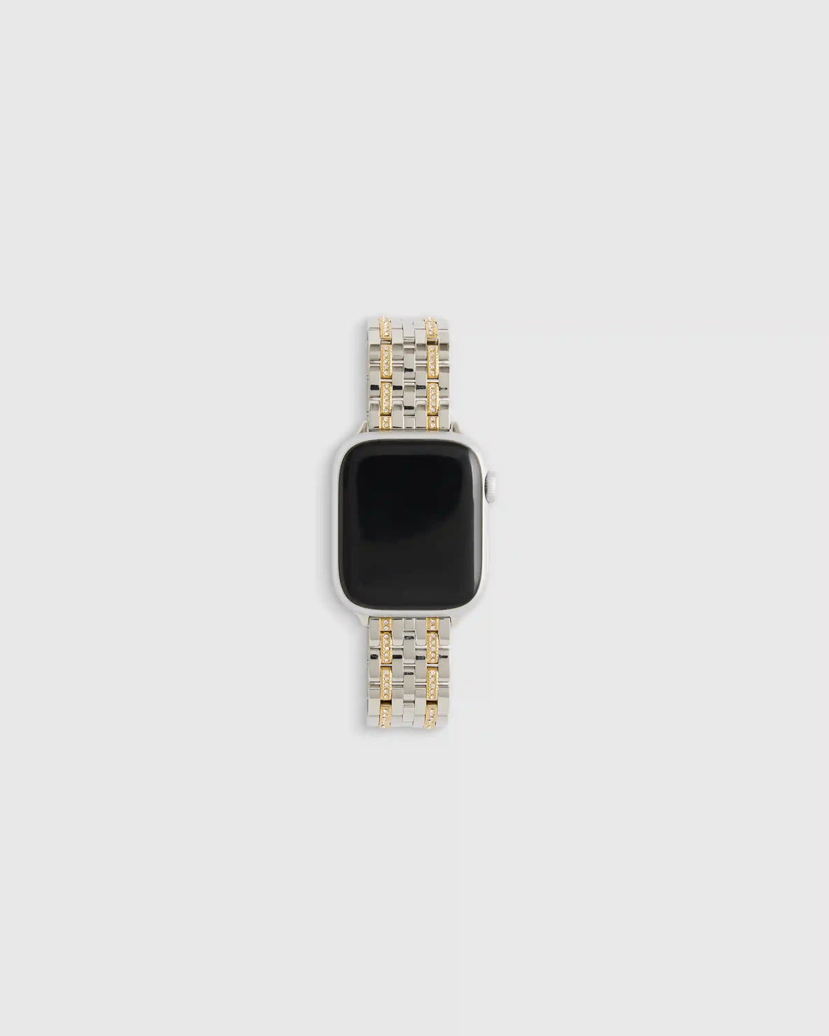 Stainless Steel & Pave Bracelet Smartwatch Band