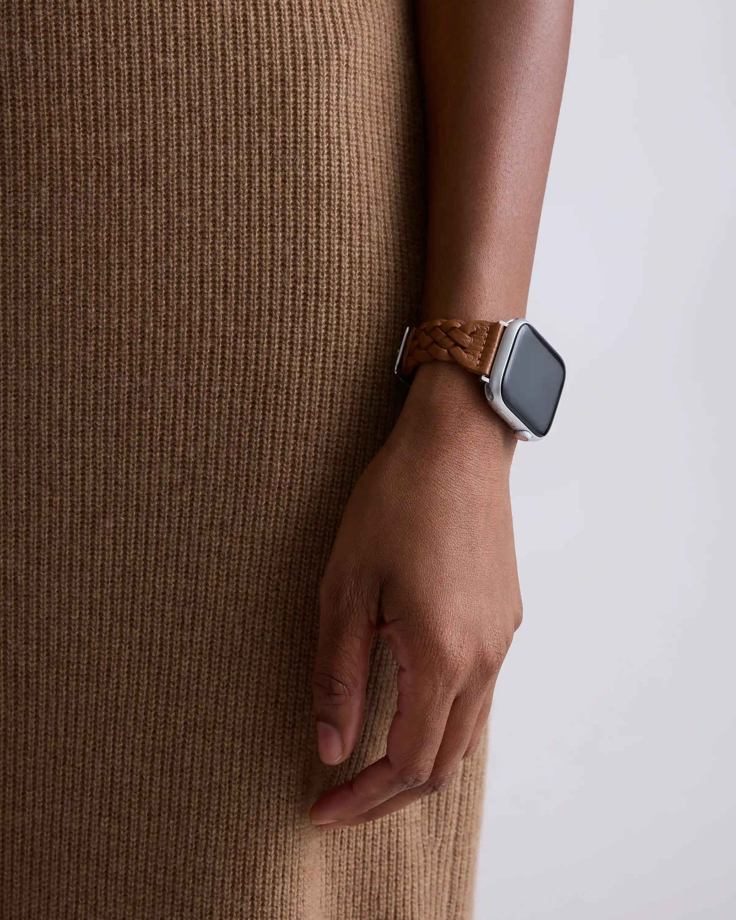 Braided Leather Smartwatch Band