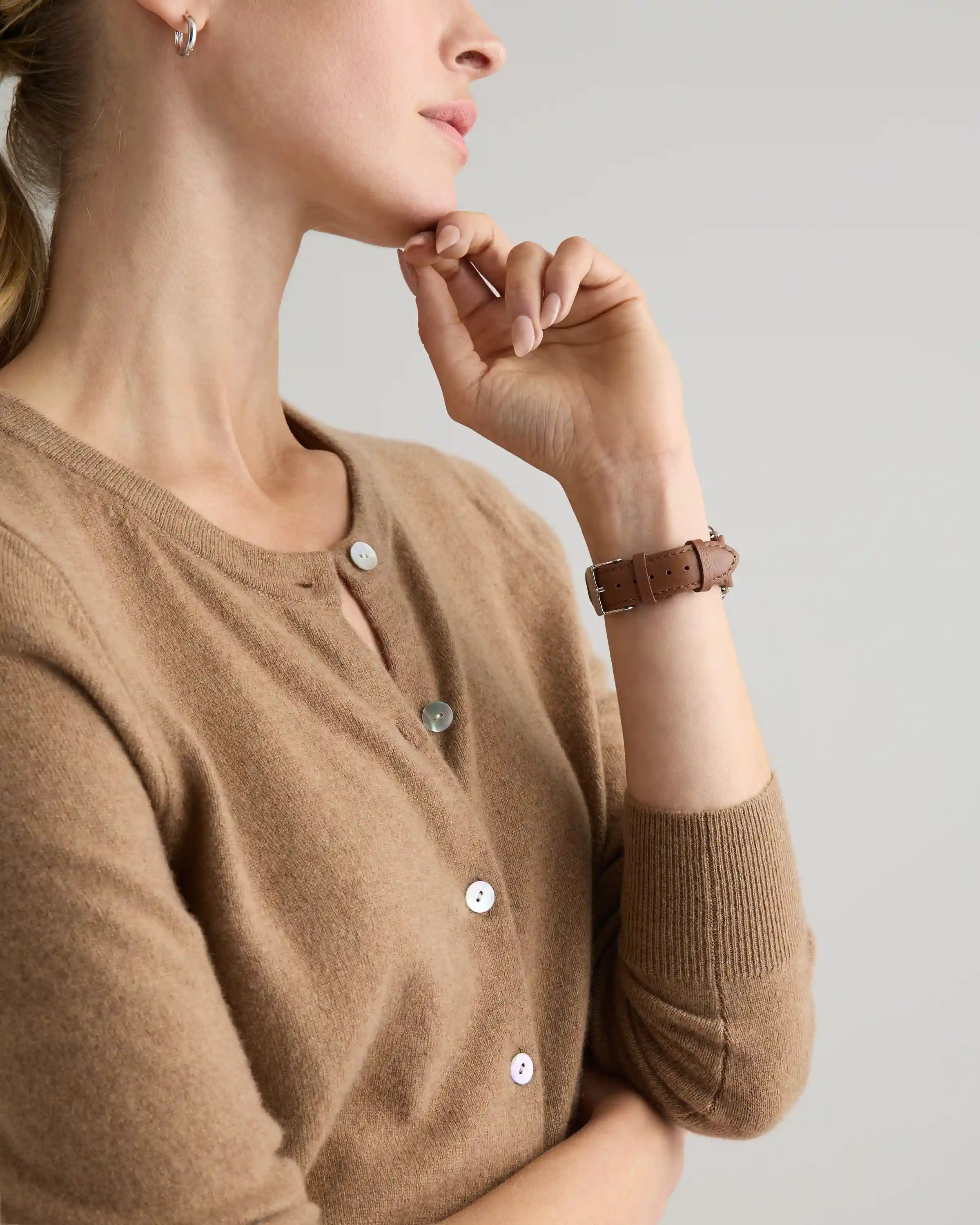 Braided Leather Smartwatch Band