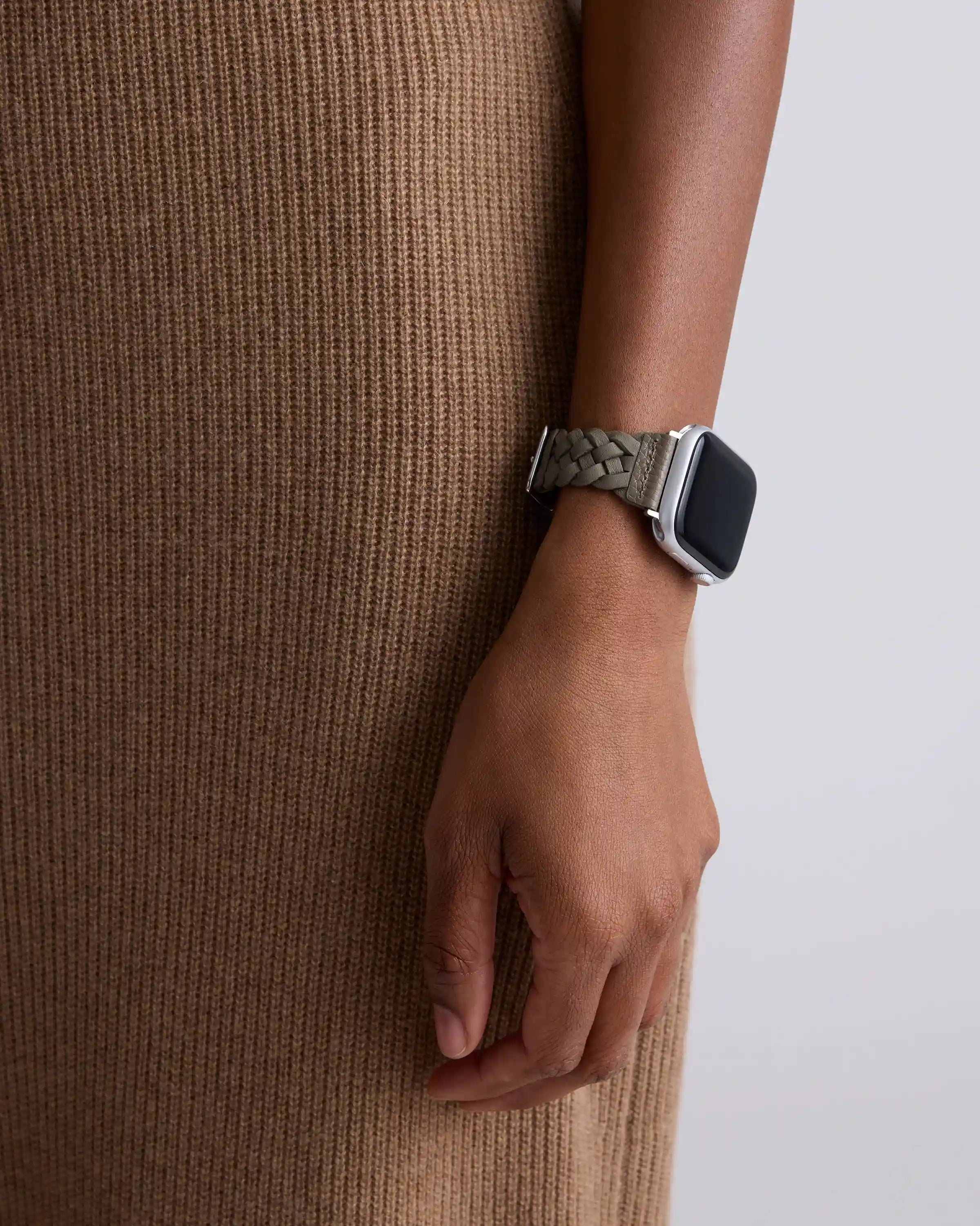 Braided Leather Smartwatch Band