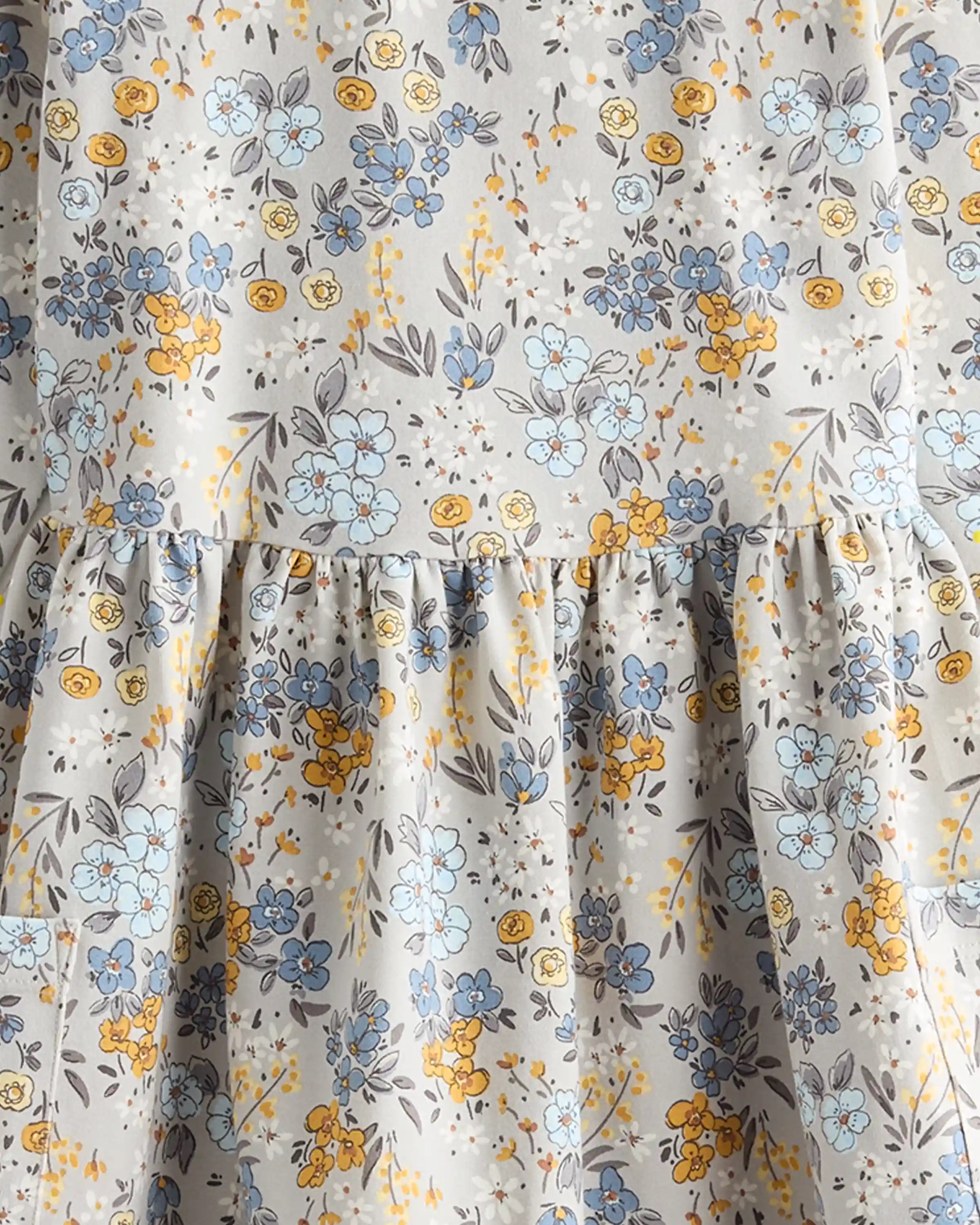 Organic Cotton Long Sleeve Fit and Flare Pocket Dress