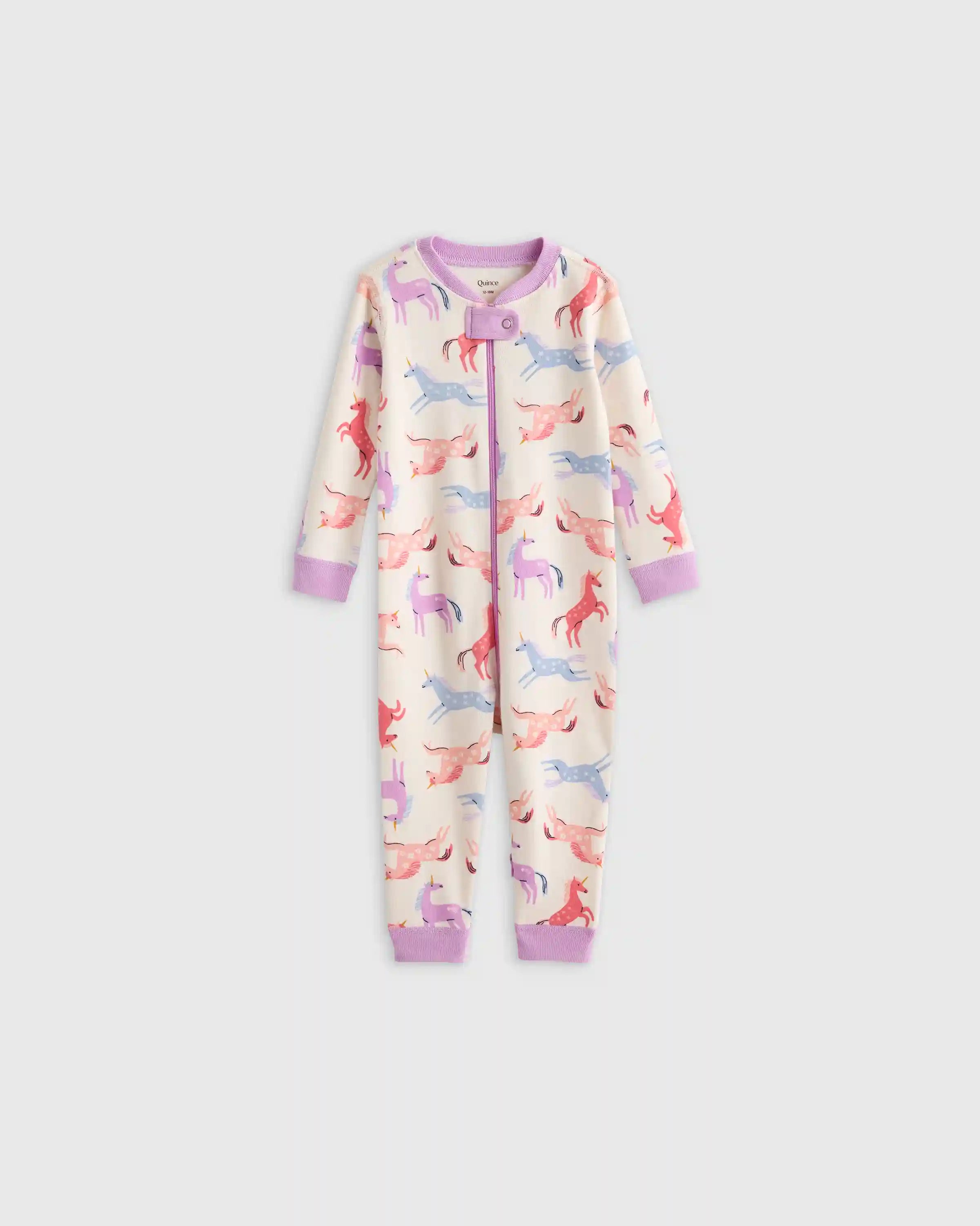 100% Organic Cotton One Piece Pajama