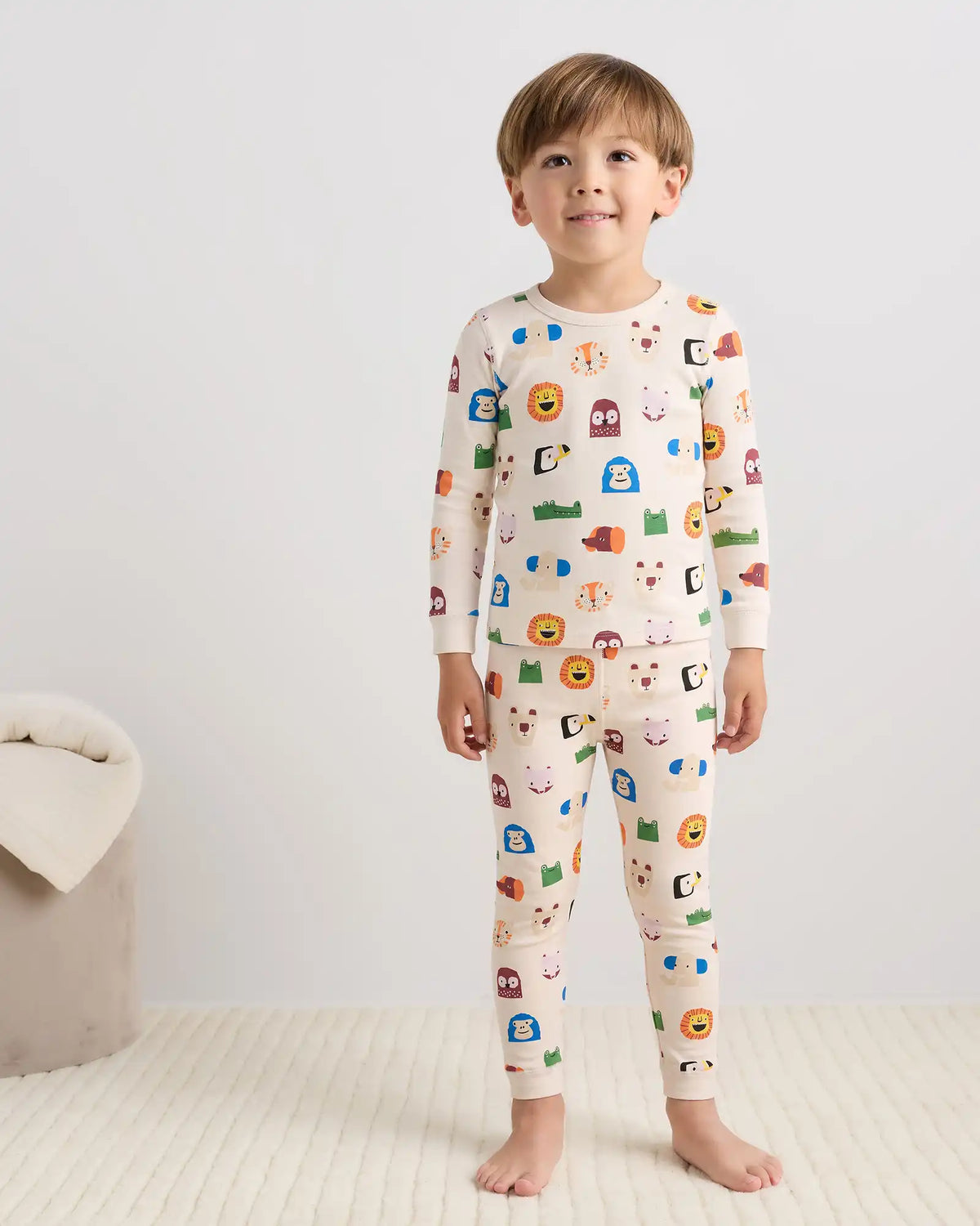 100% Organic Cotton Long Sleeve and Pant Pajama Set