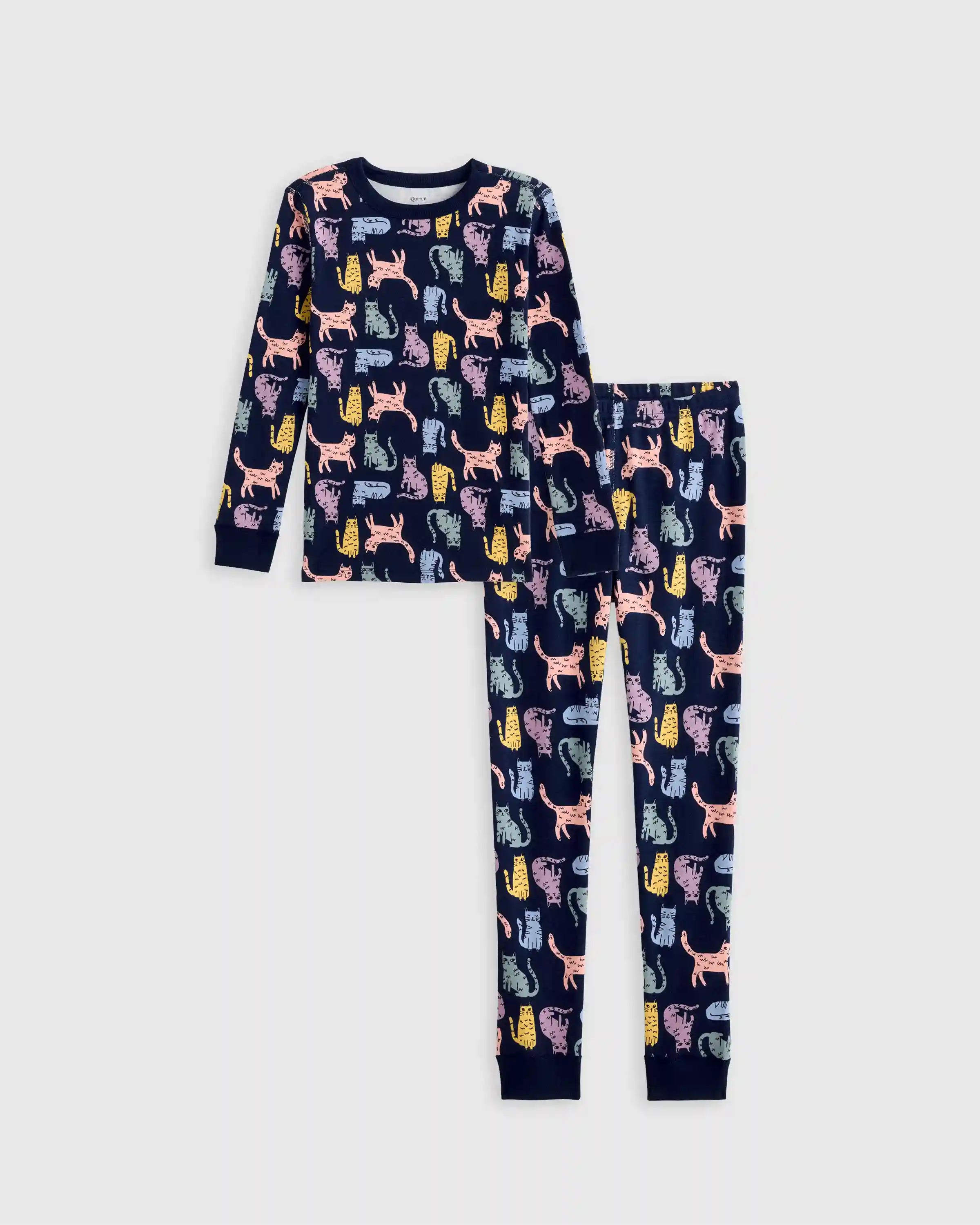 100% Organic Cotton Long Sleeve and Pant Pajama Set