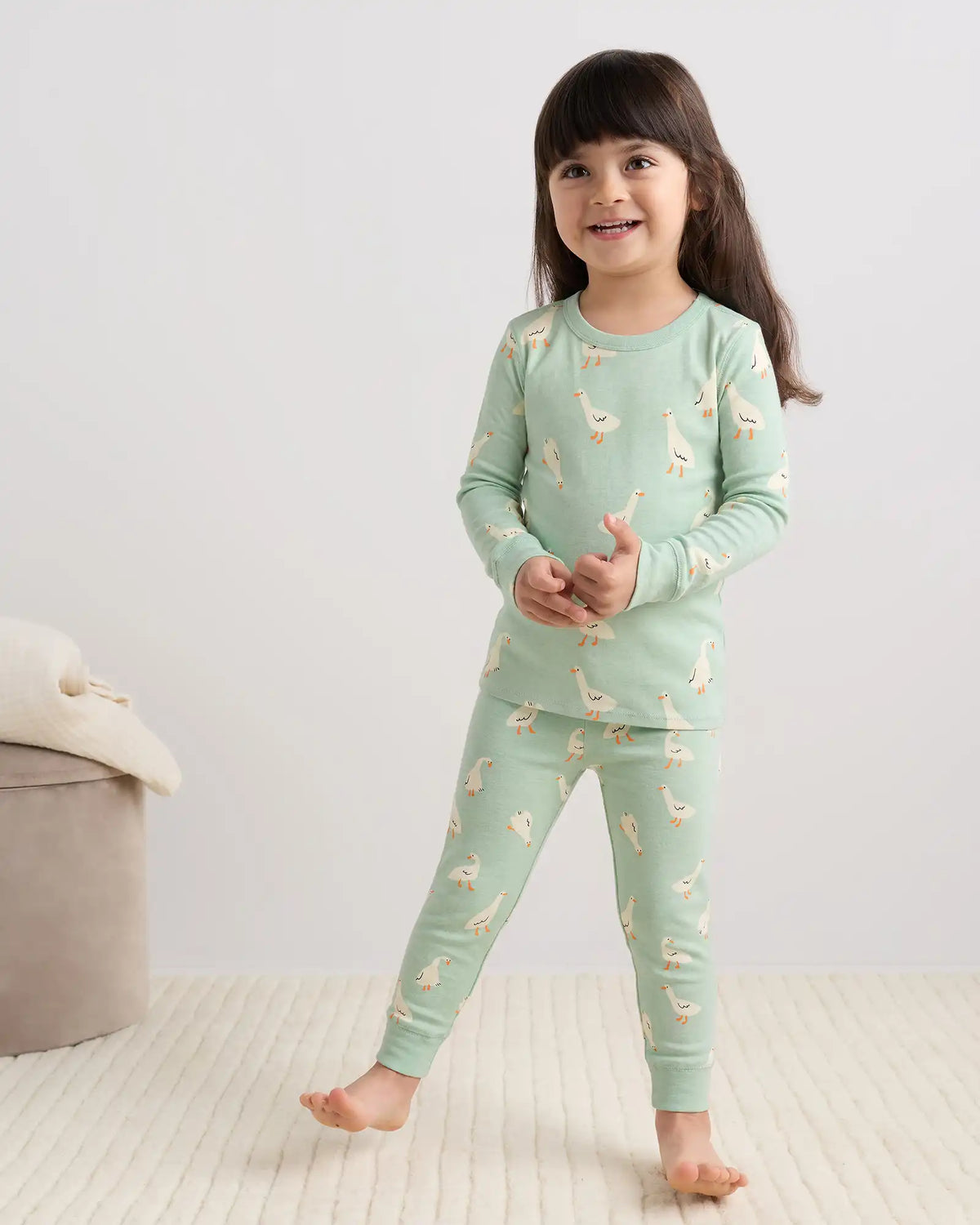 100% Organic Cotton Long Sleeve and Pant Pajama Set