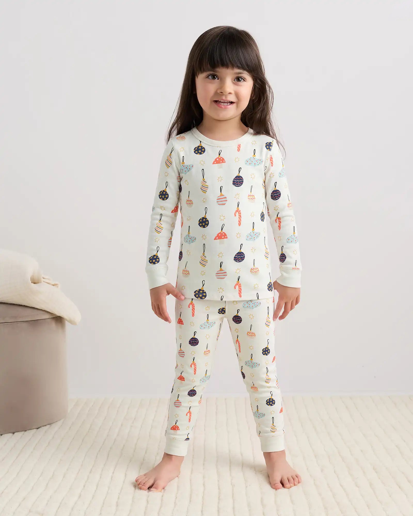 100% Organic Cotton Long Sleeve and Pant Pajama Set