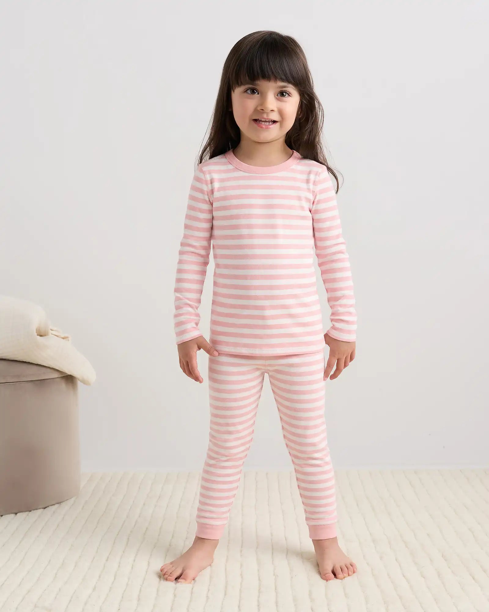 100% Organic Cotton Long Sleeve and Pant Pajama Set