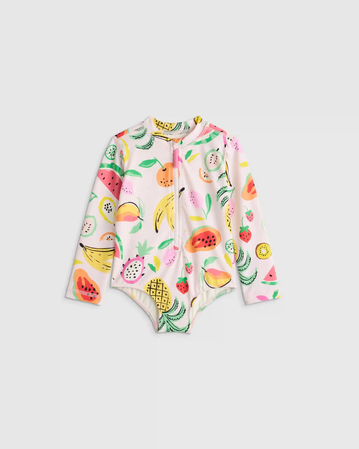 Long Sleeve Zip-Up Swimsuit