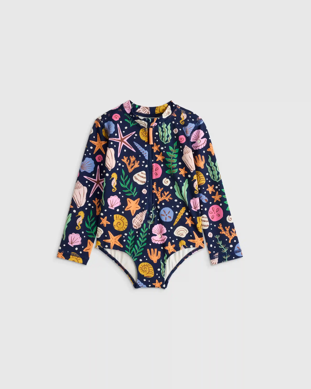 Long Sleeve Zip-Up Swimsuit