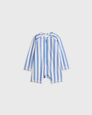 Long Sleeve Zip-Up Rash Guard One-Piece